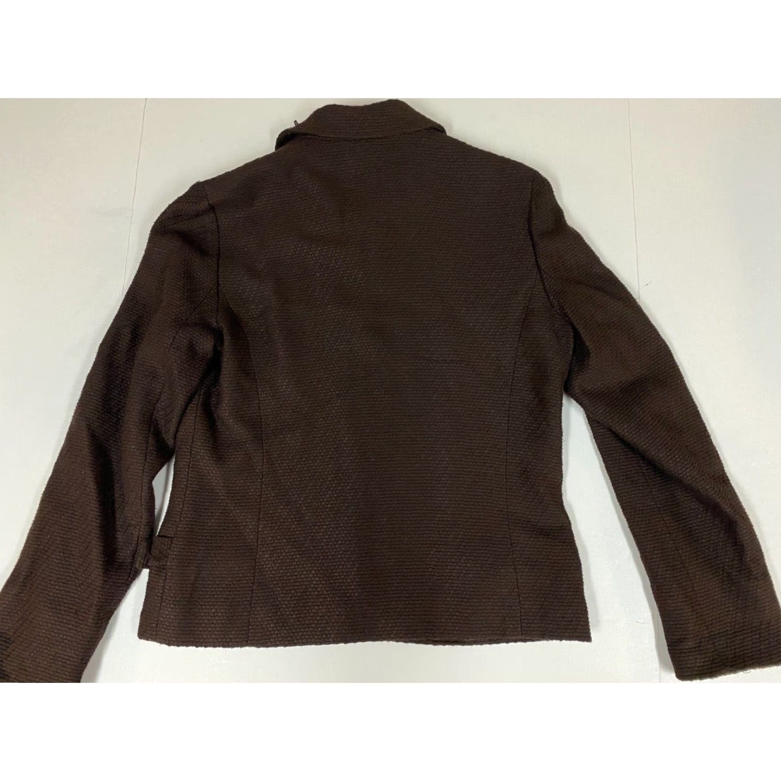 Preston & York Preston & York Womens Jacket Brown Full Zip Buckle Mid-Length Size M / US 6-8 / IT 42-44 - 5 Thumbnail