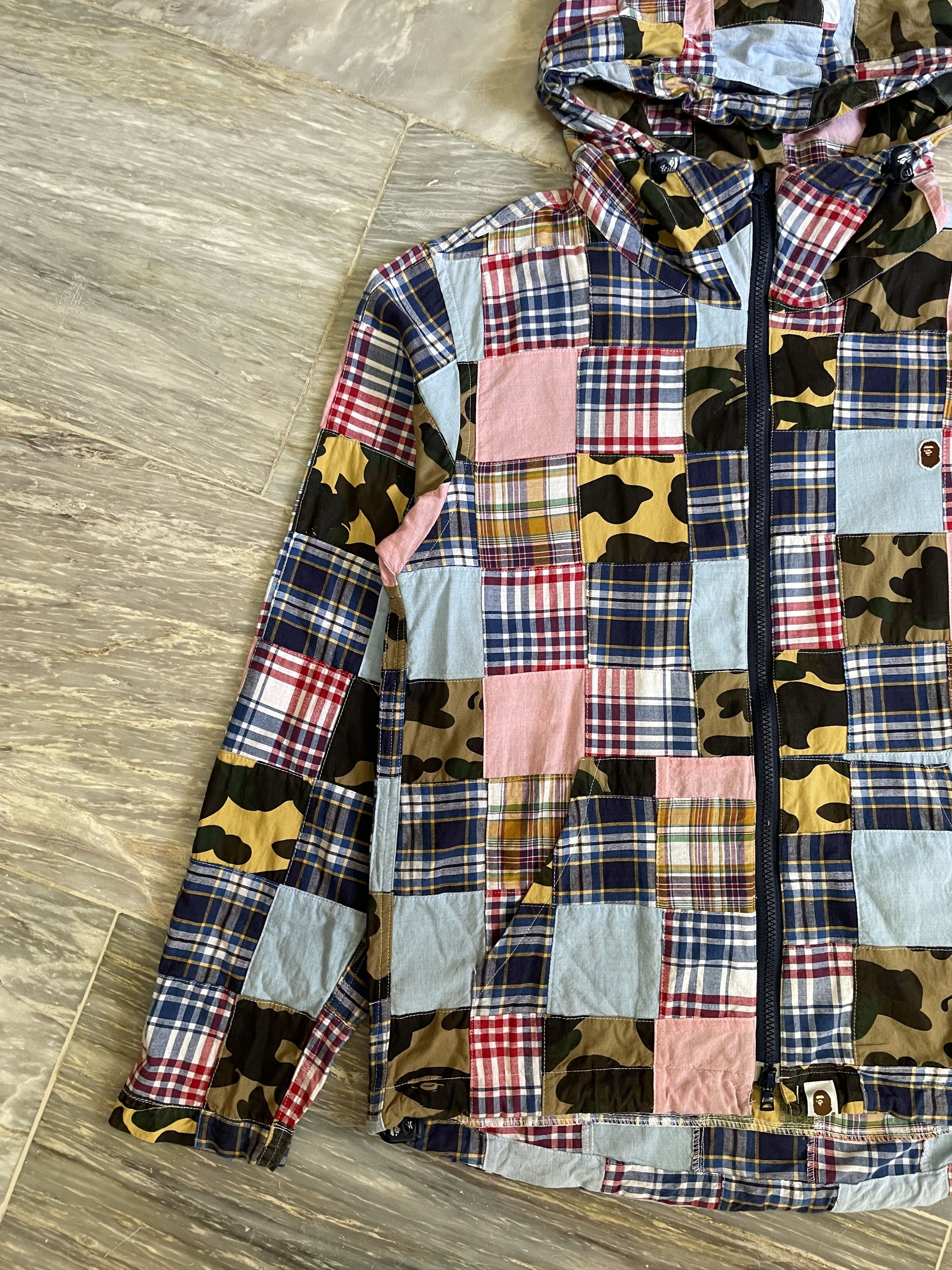 Bape Bape Patchwork 1st Camo Zip-Up Hoodie Size US L / EU 52-54 / 3 - 4 Thumbnail