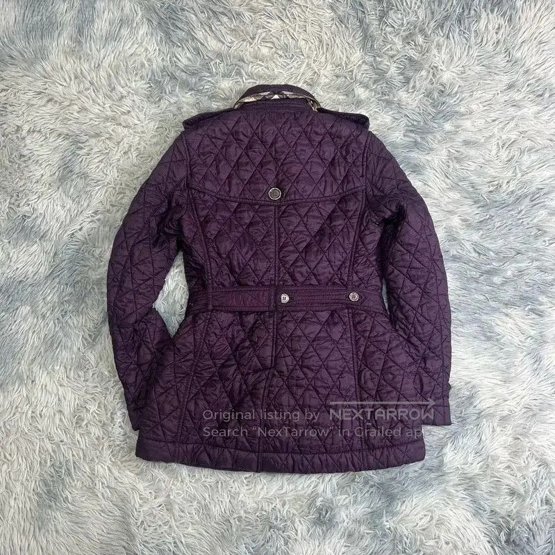 Burberry Burberry Women's Purple Quilted Down Jacket. Size S / US 4 / IT 40 - 2 Thumbnail