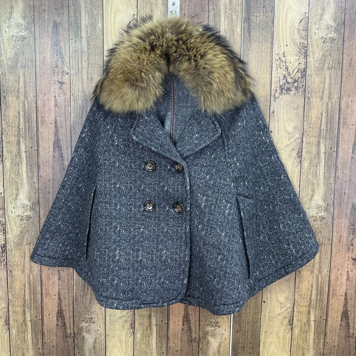 Issey Miyake Vintage Peyton Place Wool Fur Women Jacket Z108 Size M / US 6-8 / IT 42-44 - 1 Thumbnail