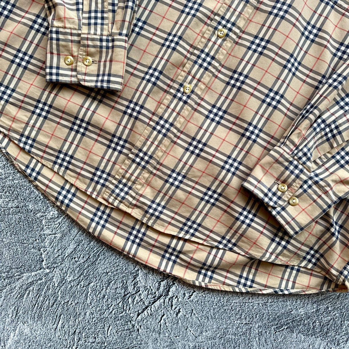Burberry Classic Nova Check Button Up Shirt Made in USA