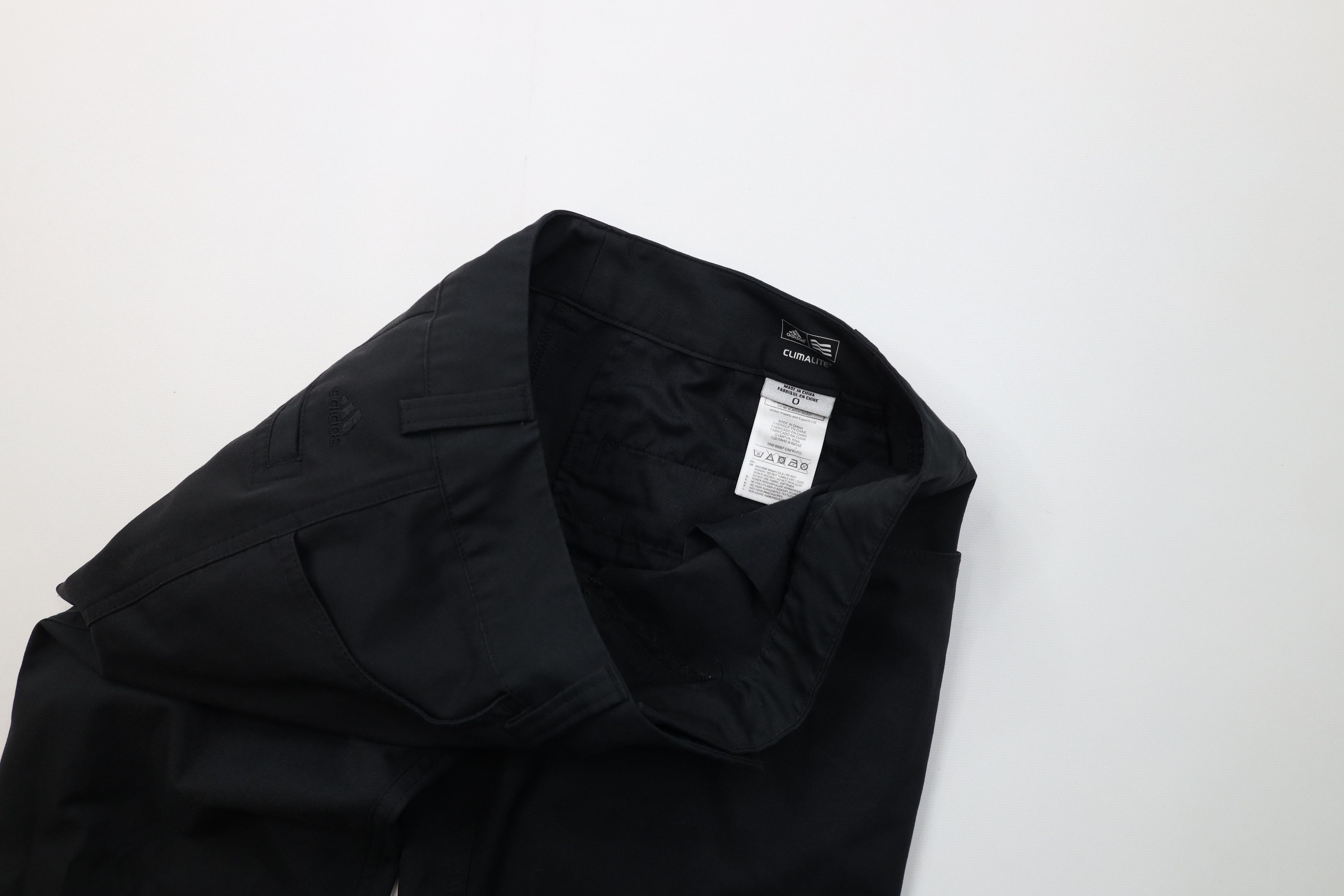 Adidas Vintage Y2K Adidas Golf Flared Wide Leg Chino Pants Black Size 25" / US 0 / IT 36 - 9 Thumbnail