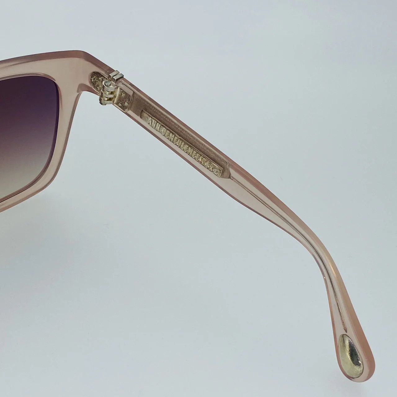 Ann Demeulemeester Ann Demeulemeester Sunglasses Oversized Blush Pink and Brown Size ONE SIZE - 5 Thumbnail