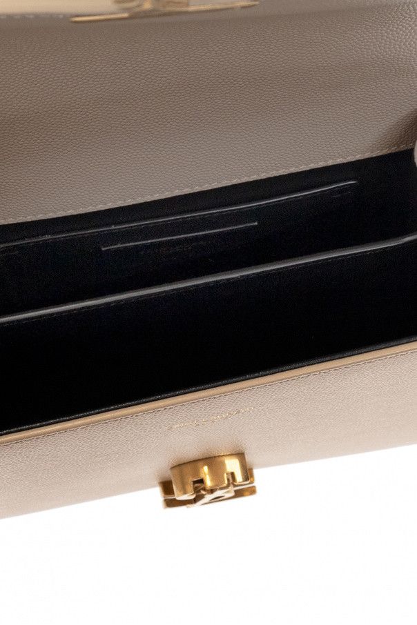 Saint Laurent Paris o1b1hav110125 Size: OS / Mini Top Handle Bag in Dark Beige Size ONE SIZE - 4 Thumbnail