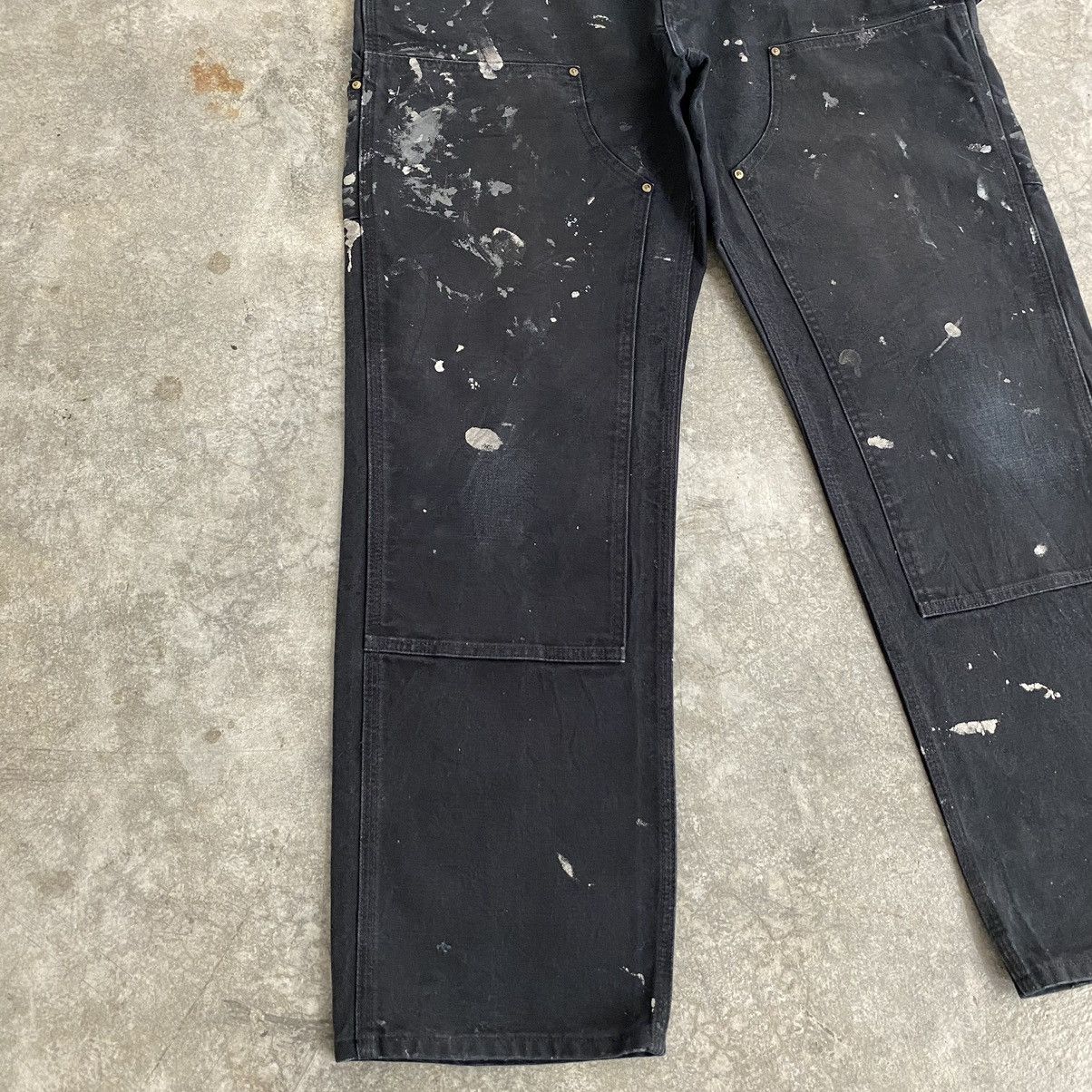 Carhartt VTG Carhartt Double Knee Faded Splatter Painter Pants Size US 35 - 7 Thumbnail