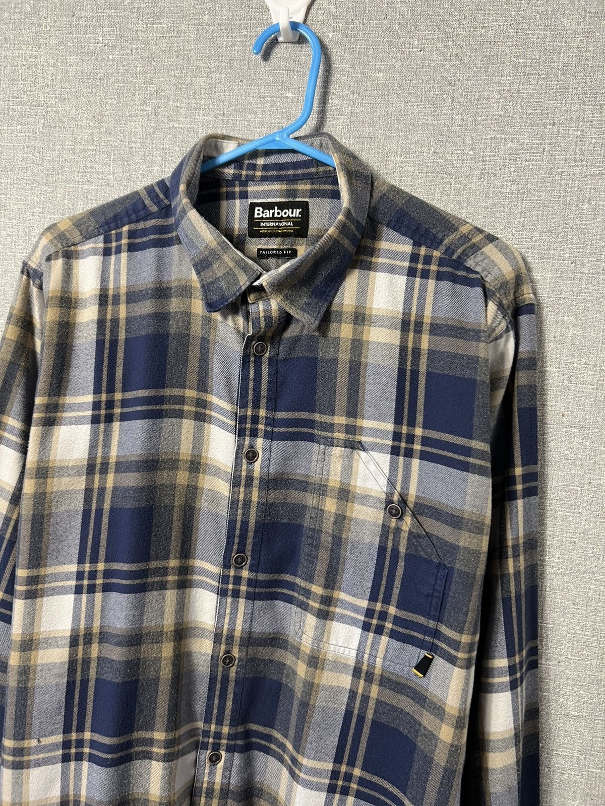 Barbour Barbour International Flannel Plaid Button Up‎ Shirt Size US L / EU 52-54 / 3 - 4 Thumbnail
