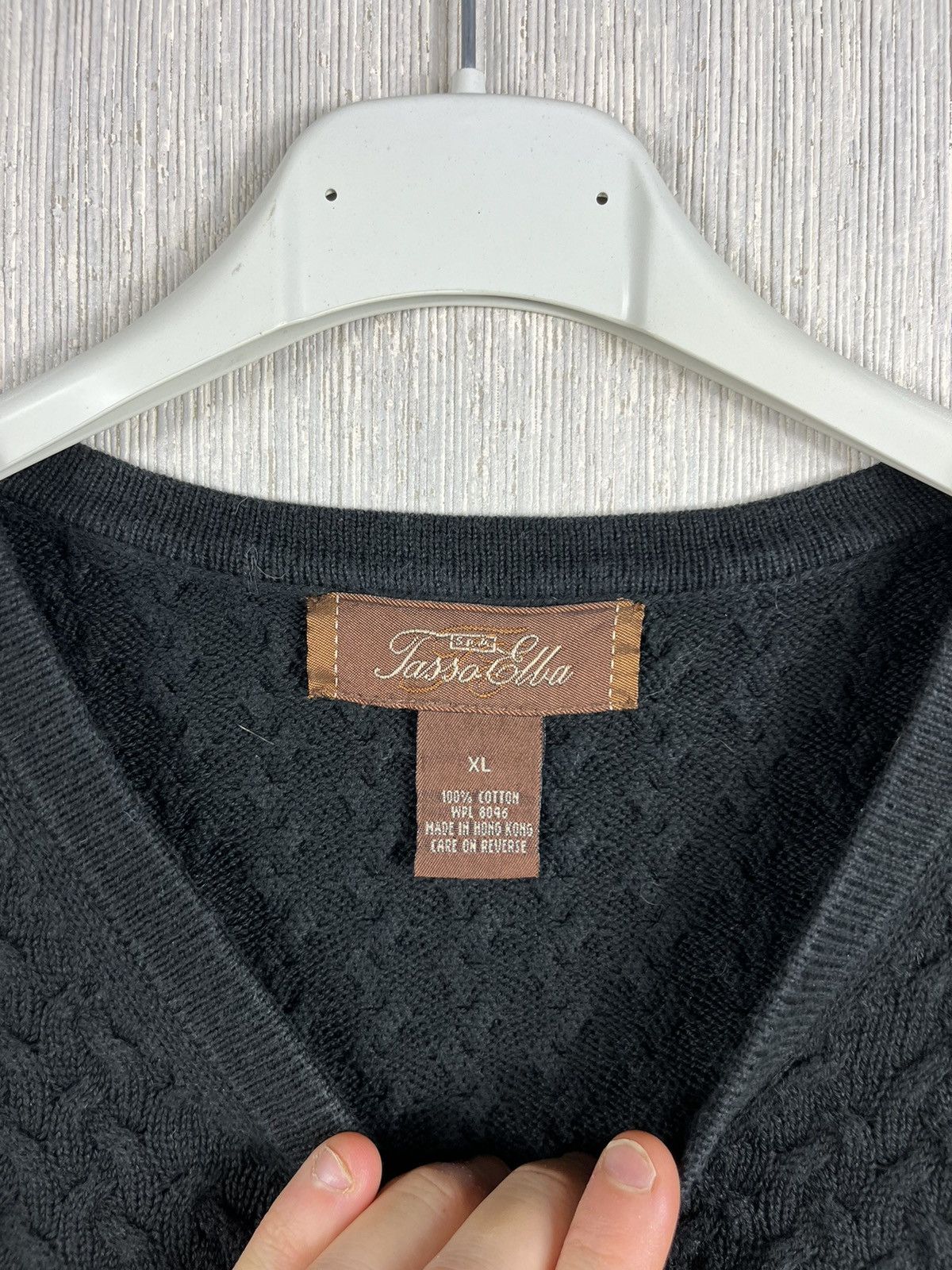 Designer × Tasso Elba × Vintage Tasso Elba cable knit sweater weave braid knitted old money Size US XL / EU 56 / 4 - 11 Thumbnail