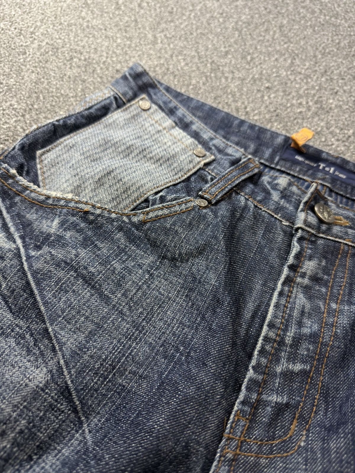 Fashion Victim Archive Japanese Denim Thinun Distressed Grunge Y2K Jeans Size US 30 / EU 46 - 13 Thumbnail