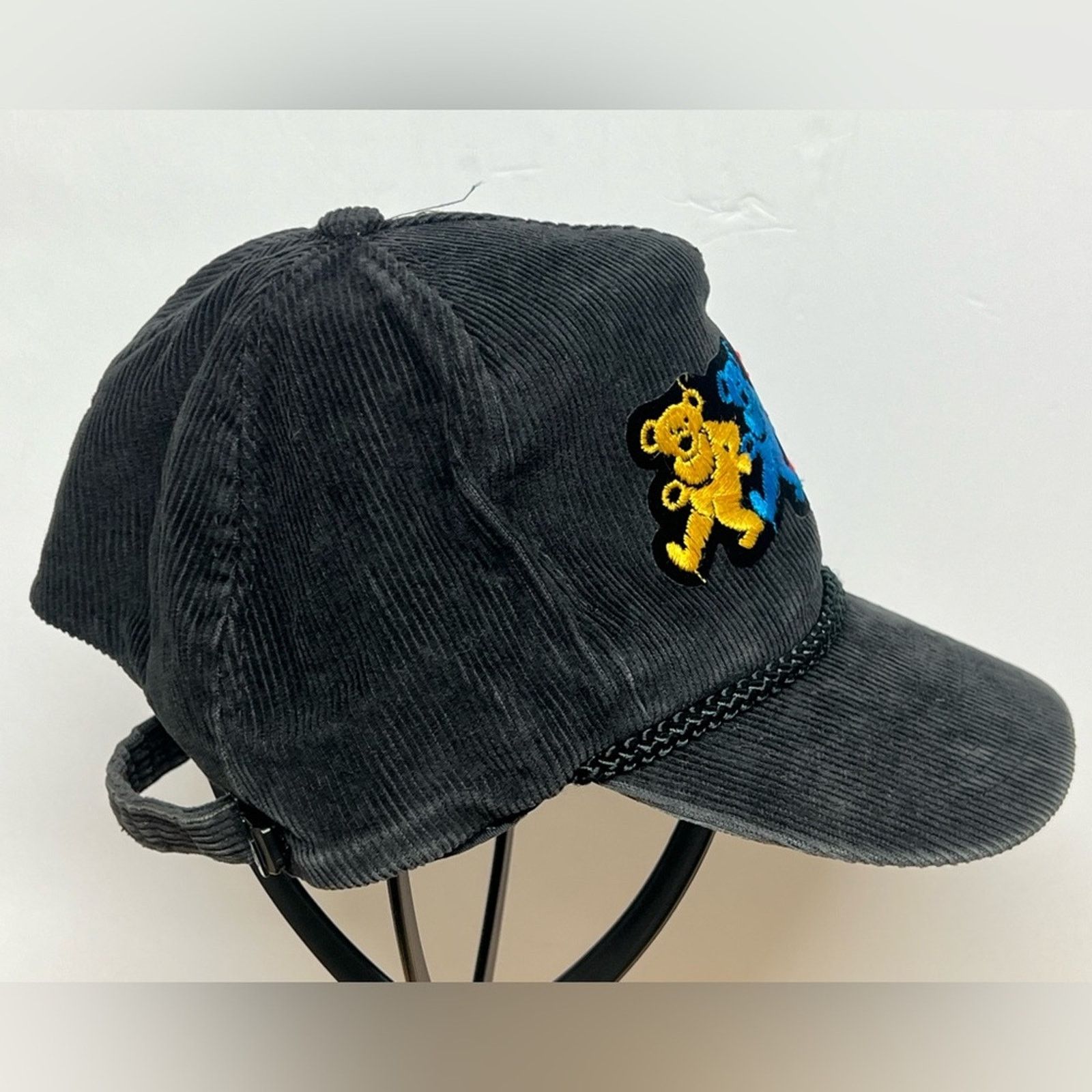 Vintage Vintage Grateful Dead Dancing Bear Corduroy Rope Hat 80s 90s Size ONE SIZE - 2 Thumbnail