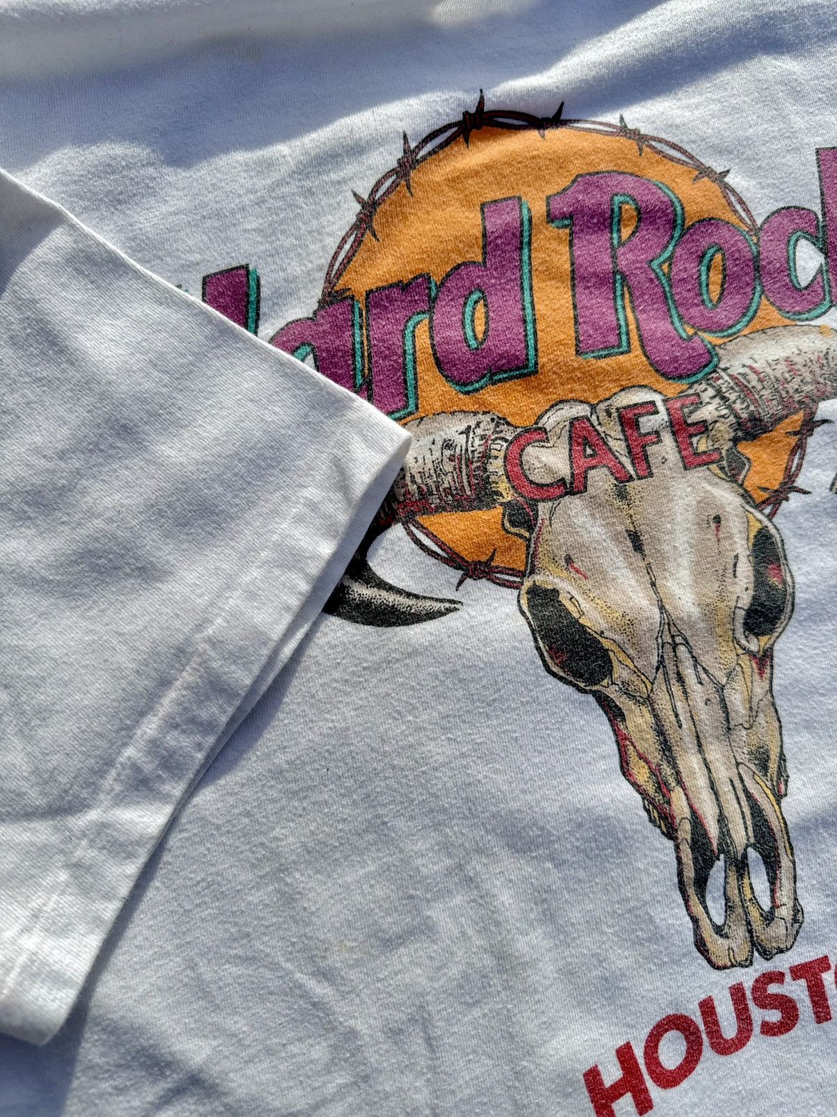 Band Tees × Hard Rock Cafe × Vintage 1996 Hard Rock Cafe Houston Vintage 90’s Texas T-Shirt Size US L / EU 52-54 / 3 - 6 Thumbnail