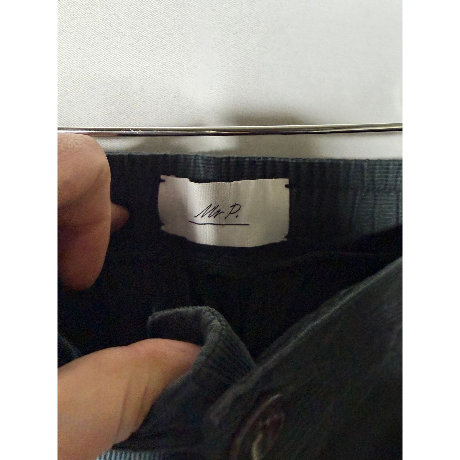Mr P. MR P. Phillip Straight-Leg Cotton-Corduroy Trouser green Size US 32 / EU 48 - 4 Thumbnail