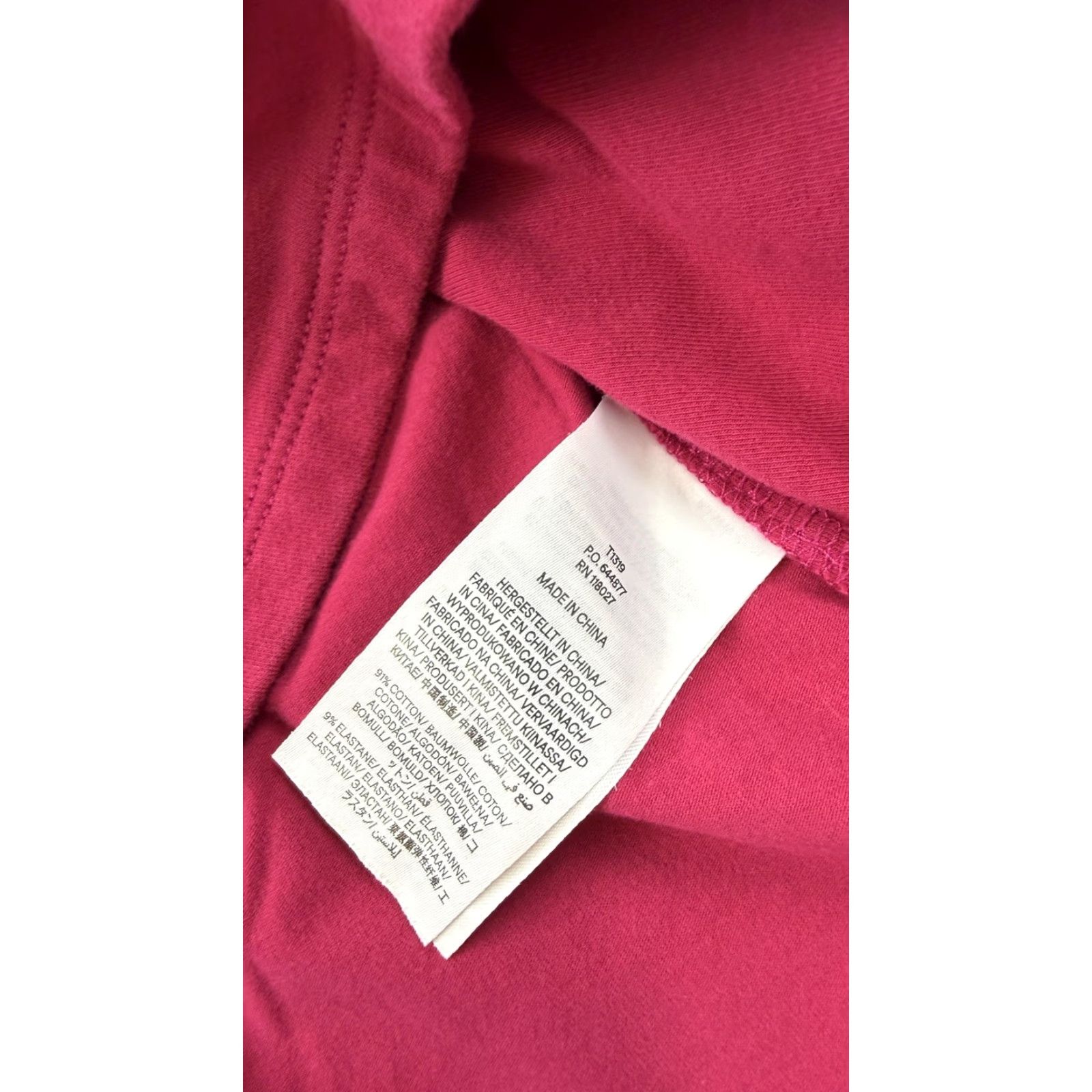 Boden Boden Shirt Women US 8 Magenta Pink Cotton Stretch Scoop Neck Long Sleeve T-Shirt Solid Basic All Seasons Womens Size M / US 6-8 / IT 42-44 - 3 Thumbnail