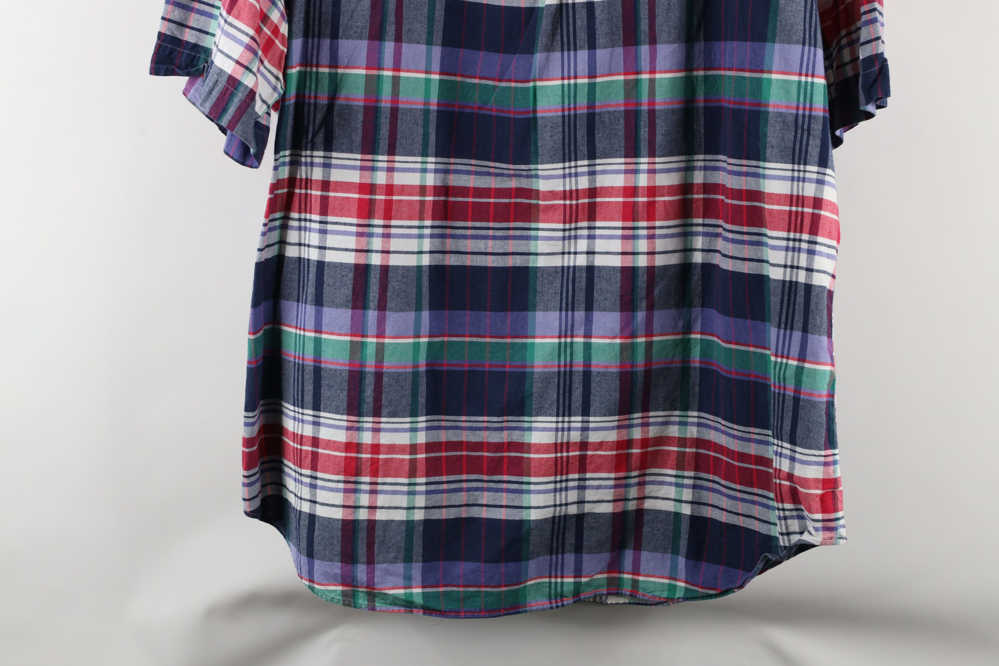 Ralph Lauren × Vintage Vintage 90s Ralph Lauren Short Sleeve Collared Button Shirt Size US XL / EU 56 / 4 - 10 Thumbnail
