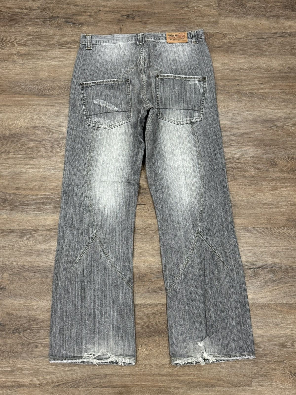 Giordano Vintage 90s Giordano Jeans Authentic Grey Wash Denim Size US 31 - 2 Thumbnail