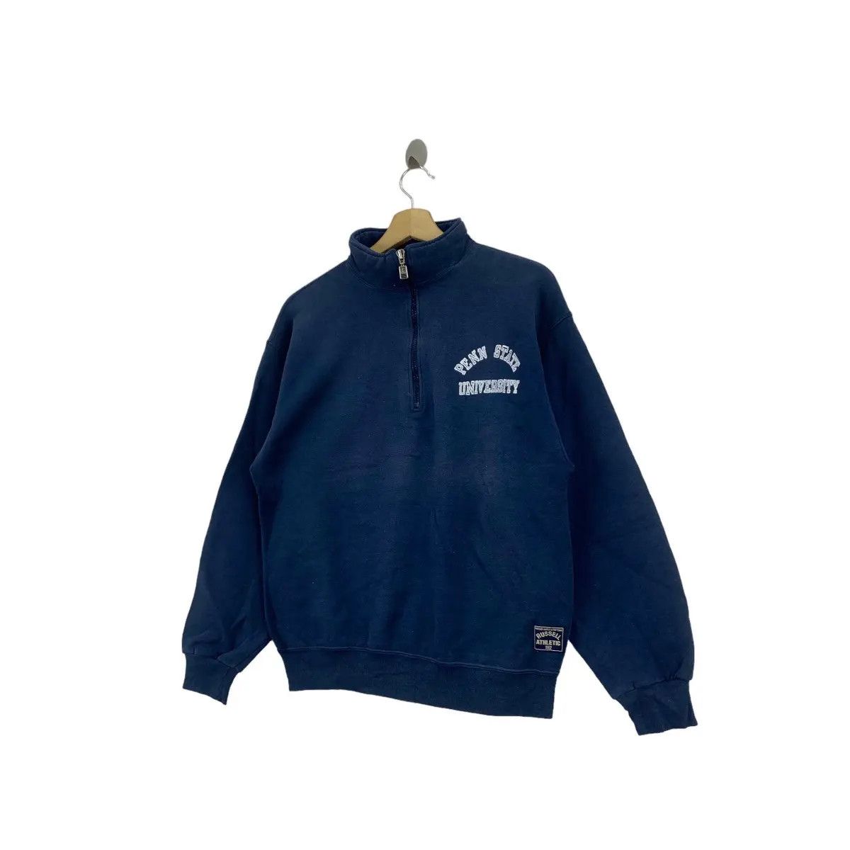 Vintage Vtg 90’ PENN STATE UNIVERSITY Russell Athletic 1/3 Zipper Size M / US 6-8 / IT 42-44 - 2 Thumbnail