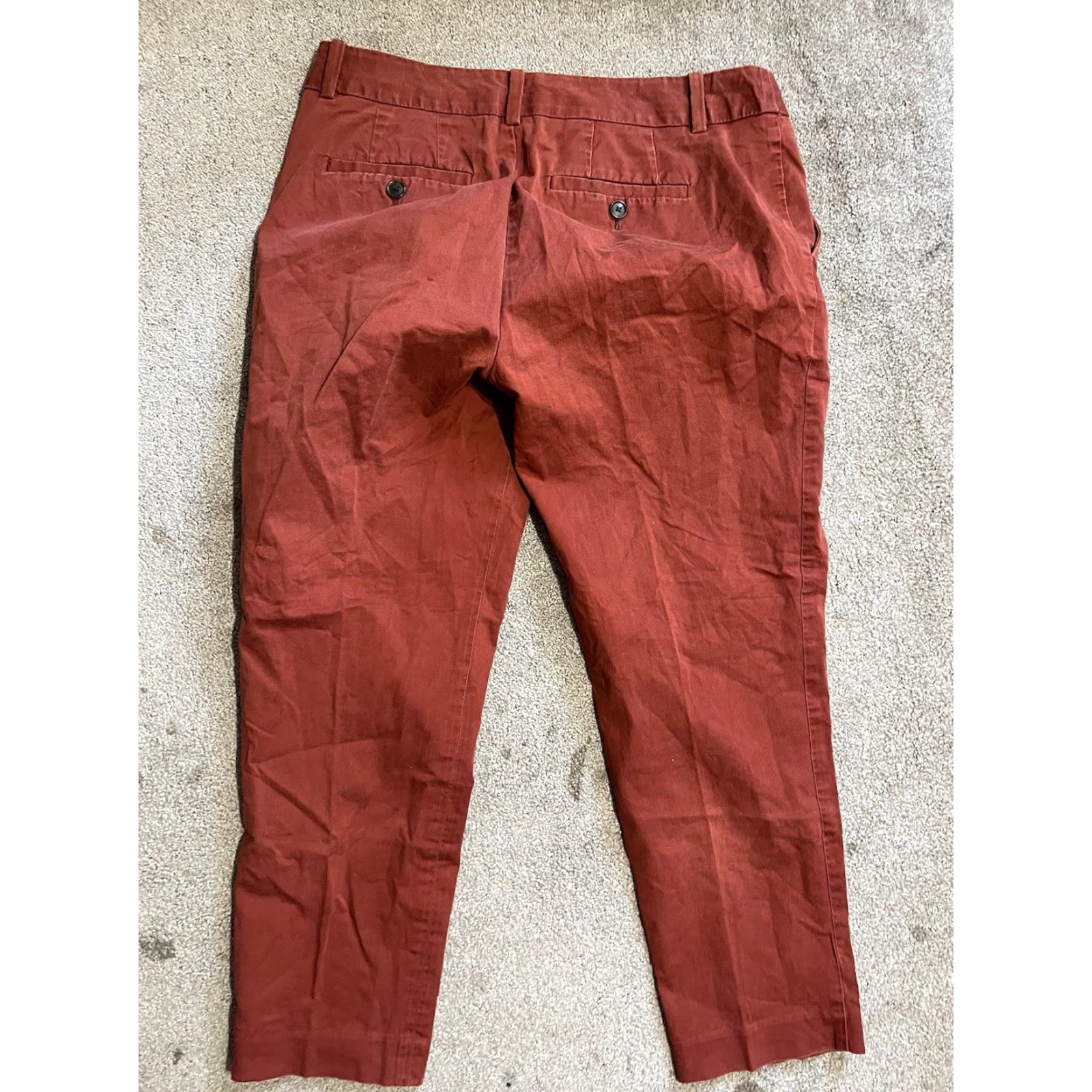 Eddie Bauer Eddie Bauer Pants Womens 8 Brown Ankle Crop Tapered Utility Pockets Stretch Twill Cotton Spandex Regular Wear Mens, Womens, Girls, or Boys Size 30" / US 8 / IT 44 - 3 Thumbnail