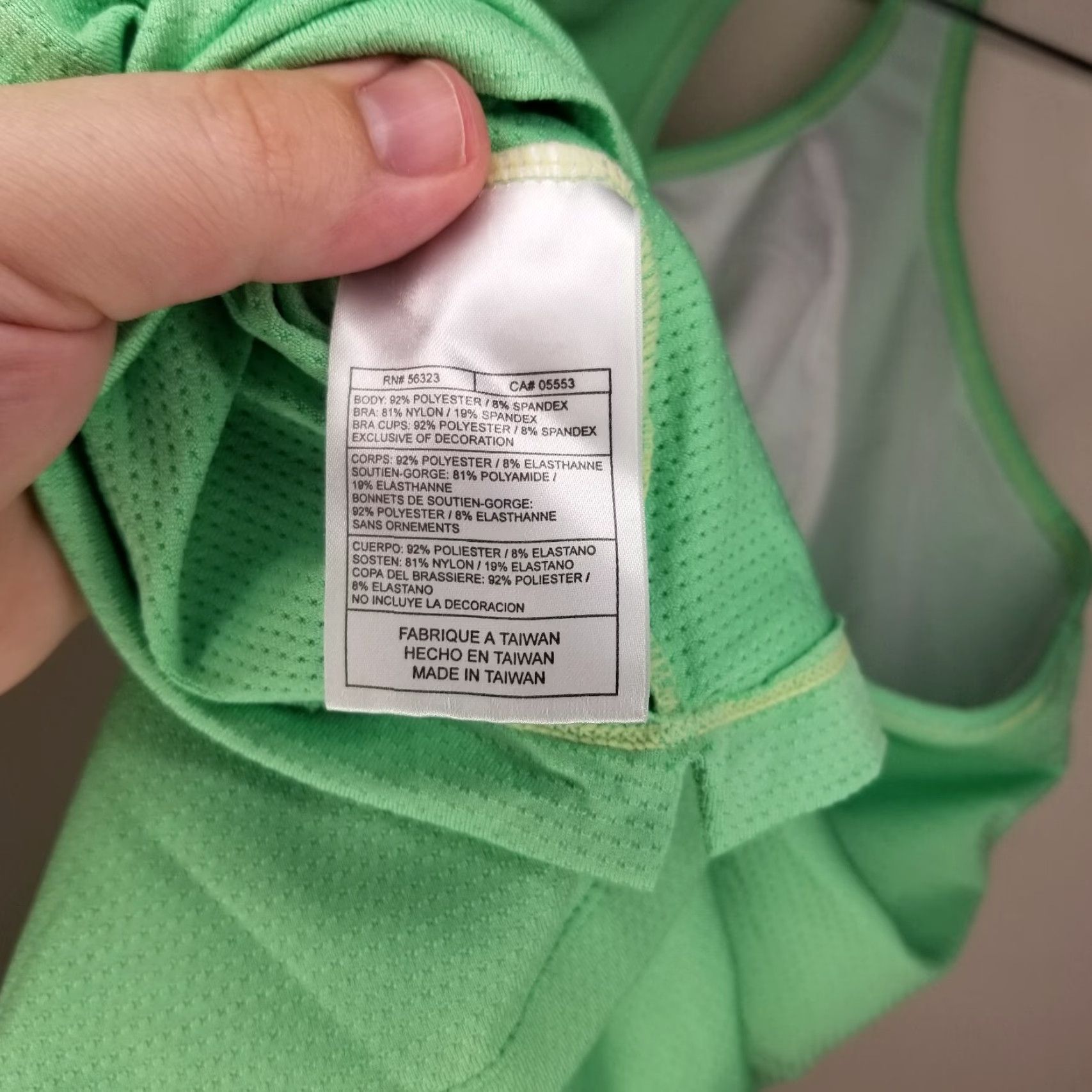Nike Nike Dri-Fit Tank Womens XL Green Running Activewear Tank Top Size XL / US 12-14 / IT 48-50 - 4 Thumbnail