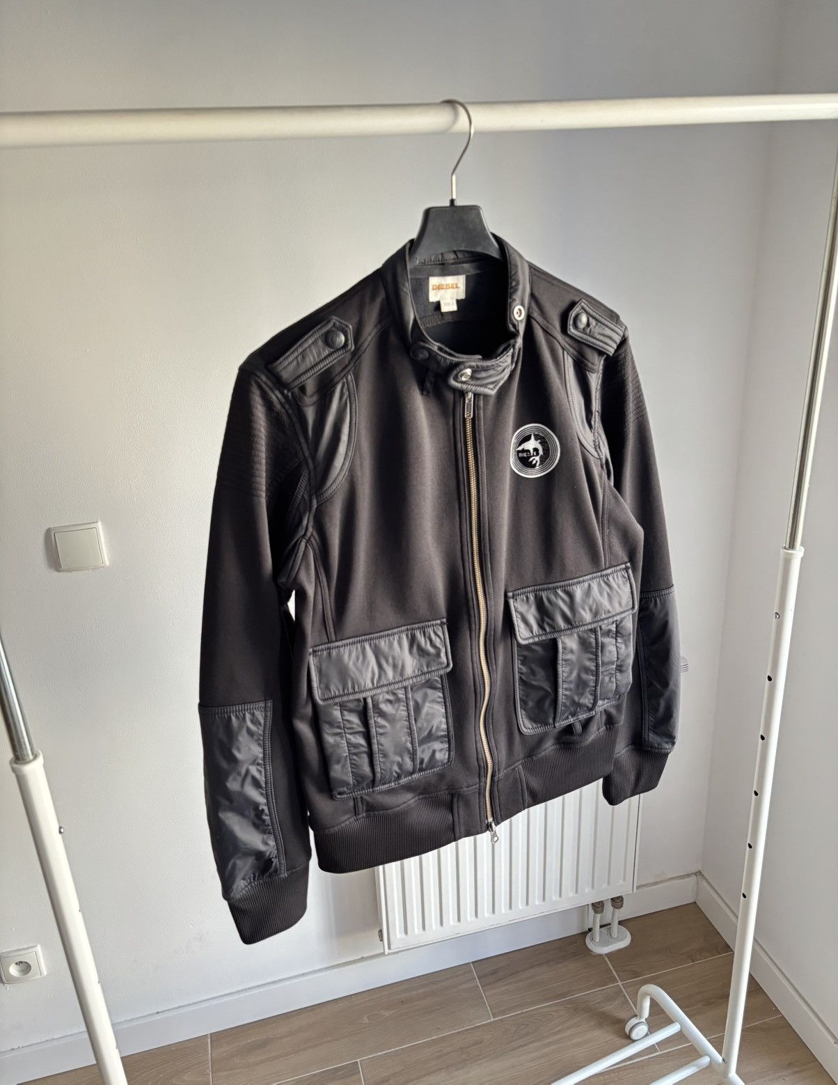 Diesel Vintage Diesel Bomber Jacket Nylon Panels Design Size US L / EU 52-54 / 3 - 1 Thumbnail