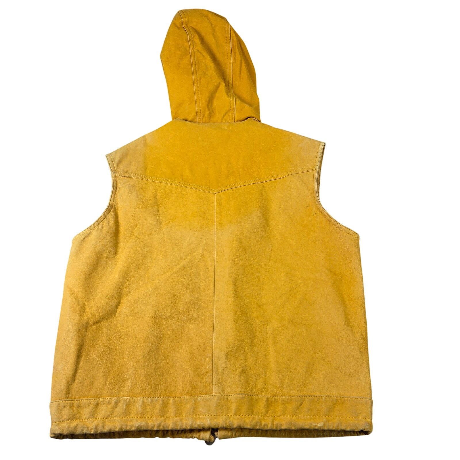 Vintage Georgetown Leather Hooded Vest Western Vintage Size US S / EU 44-46 / 1 - 2 Thumbnail