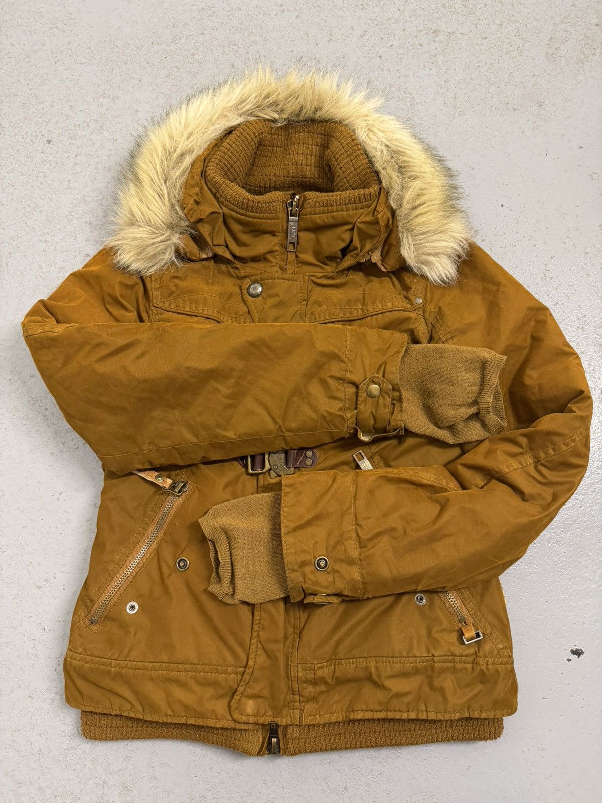 khujo Khujo Double Belted Fur Insulated Jacket Size S / US 4 / IT 40 - 7 Thumbnail