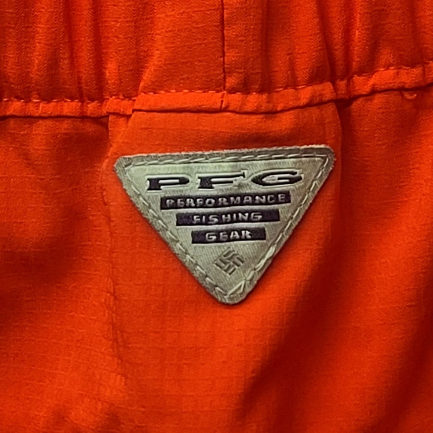 Vintage Columbia PFG Shorts Womens L Regular 4" Inseam Red Lightweight Outdoor Fishing Hiking Walking Knit Logo Pocket/Chino Style Size 36" / US 14 / IT 50 - 3 Thumbnail