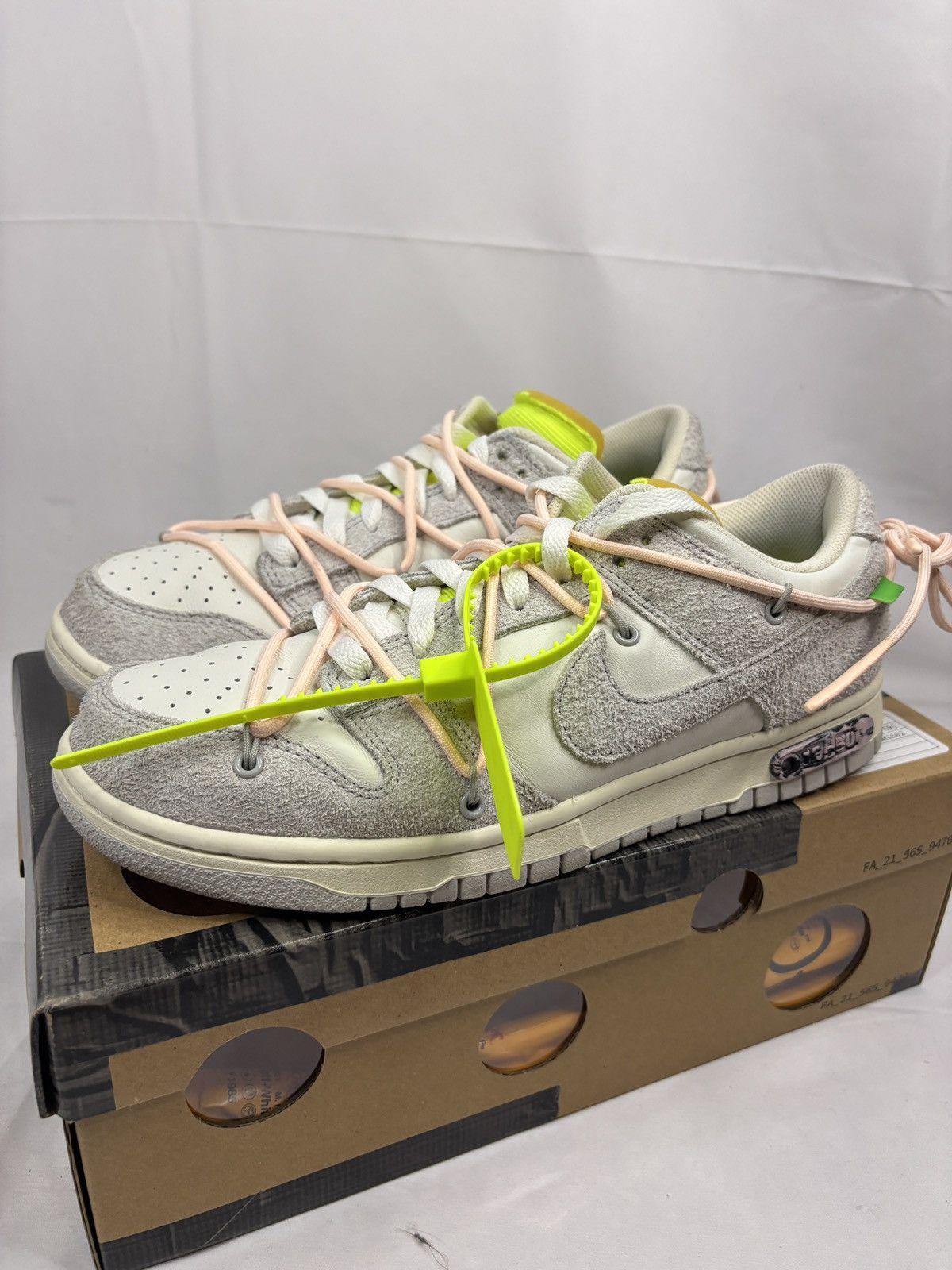 Nike × Off-White Size 9 - Off-White x Nike Dunk Low Lot 12 of 50 - OG ALL Size US 9 / EU 42 - 3 Thumbnail