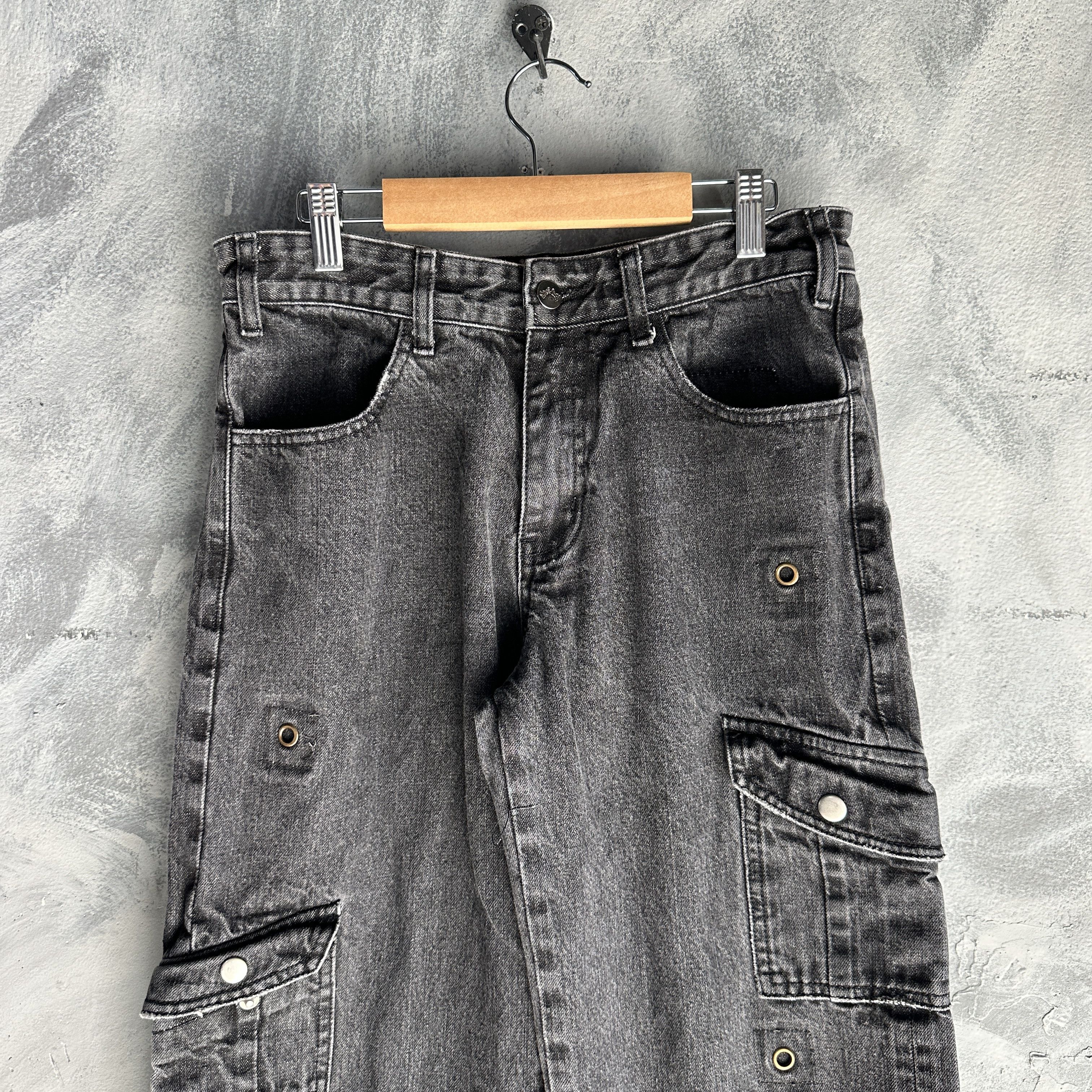 Other Faitparlui Les Demons Portent Cargo Denim Jean Womens 30x32 Size 30" / US 8 / IT 44 - 2 Thumbnail