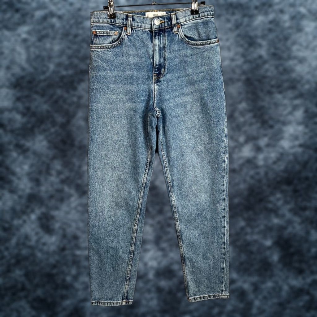 Mango Mango Jeans Size 4 Denim High-Waisted Mom Light Wash Womens Size 27" / US 4 / IT 40 - 1 Thumbnail