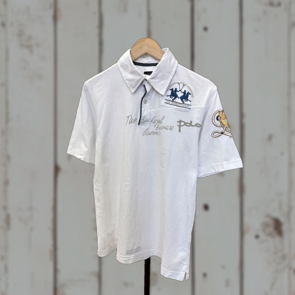 La Martina VINTAGE LA MARTINA Polo Shirt Mens L White Buenos Aires Y2K Rare Retro Size US L / EU 52-54 / 3 - 1 Thumbnail