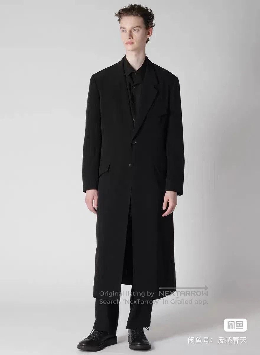 Yohji Yamamoto Yohji Yamamoto 24AW Tuxedo Back Pleat Coat. Size L / US 10 / IT 46 - 2 Thumbnail