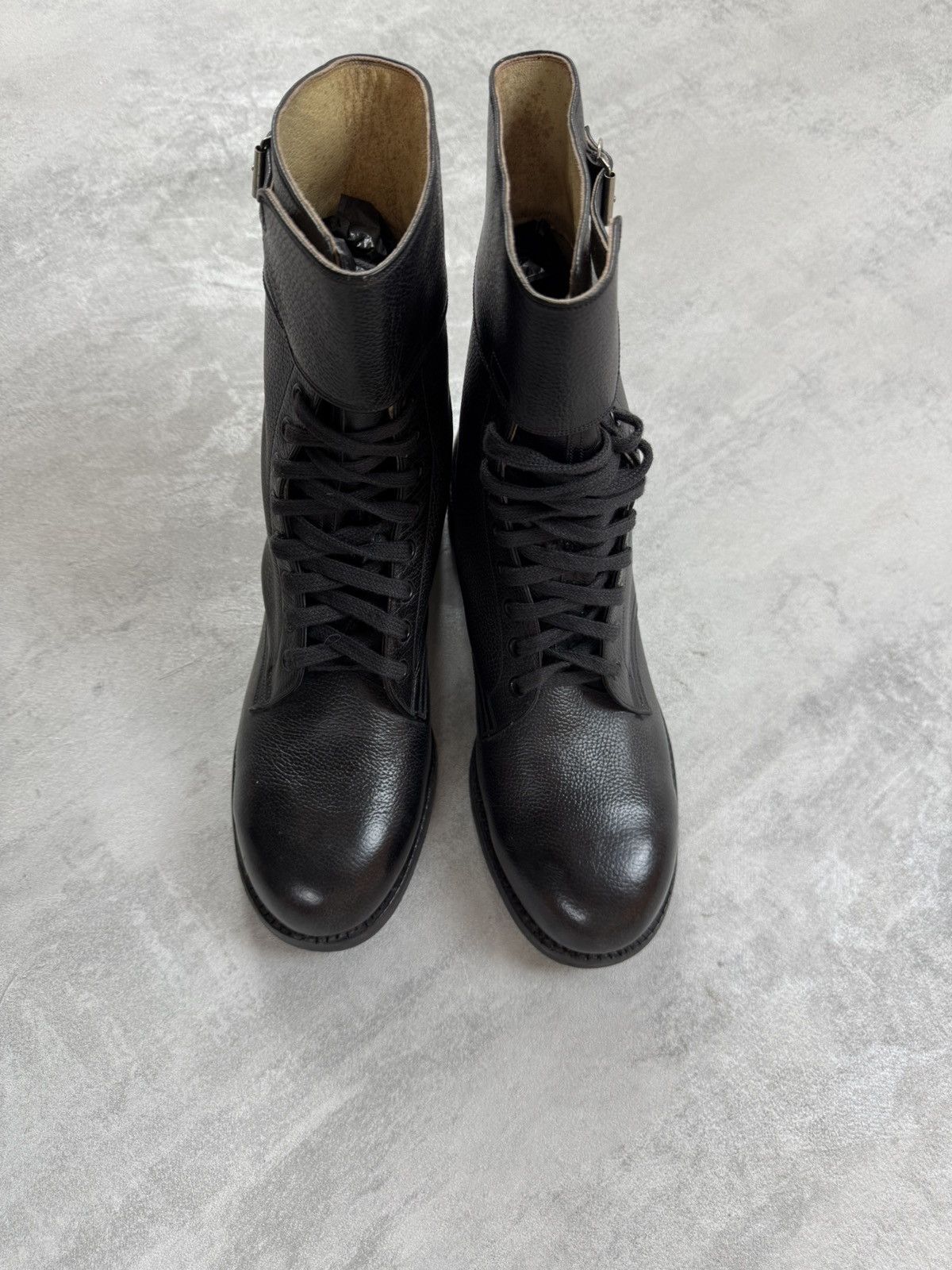 Vintage INDIANA 440 STEEL Army Combat Boots Vintage Leather Swift Size US 7.5 / EU 40-41 - 6 Thumbnail