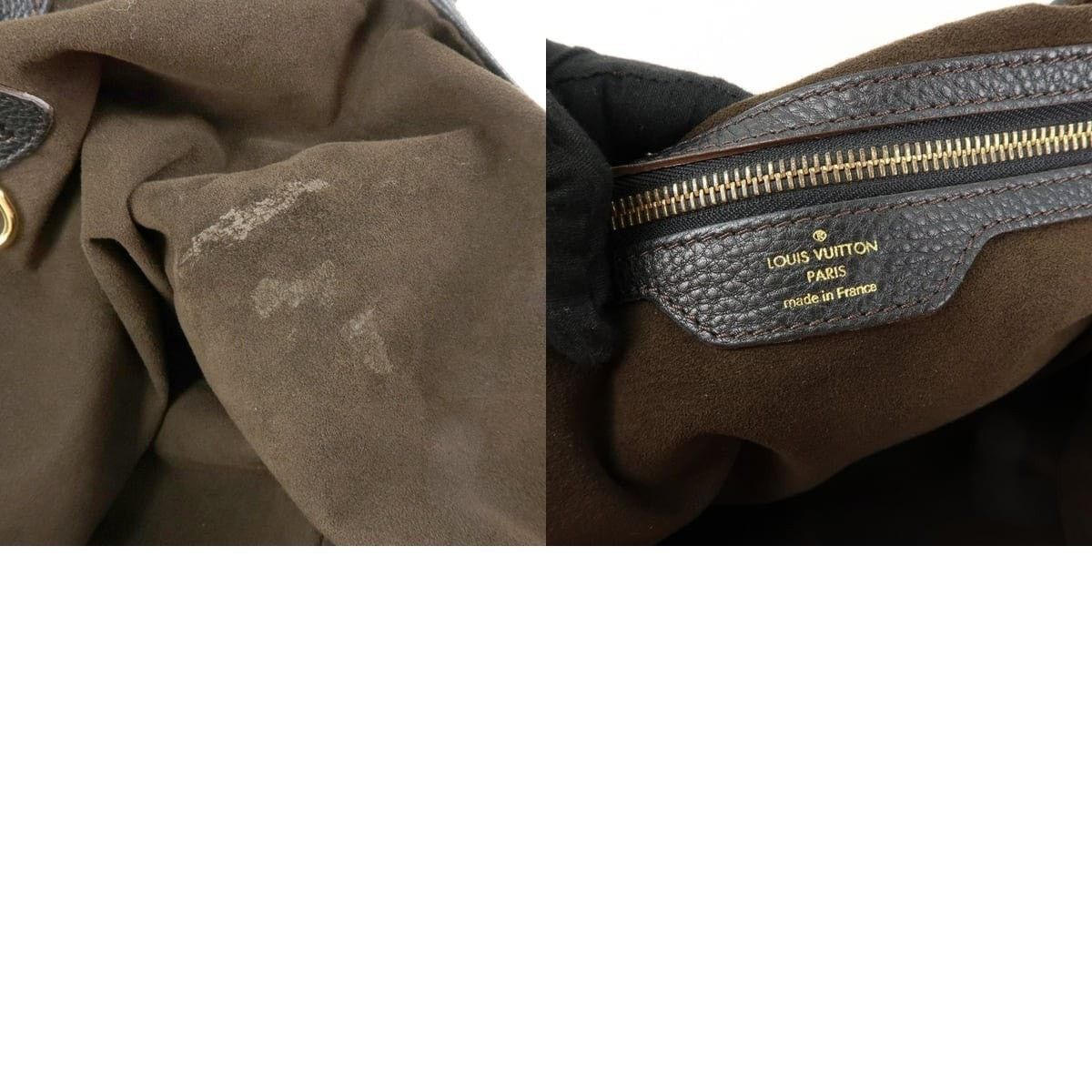 Louis Vuitton Louis Vuitton Mahina L Shoulder Bag Calfskin Black Size ONE SIZE - 7 Thumbnail