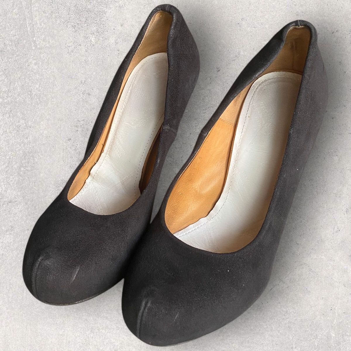 Maison Margiela Margiela Black Suede Pump Size US 6 / IT 36 - 3 Thumbnail