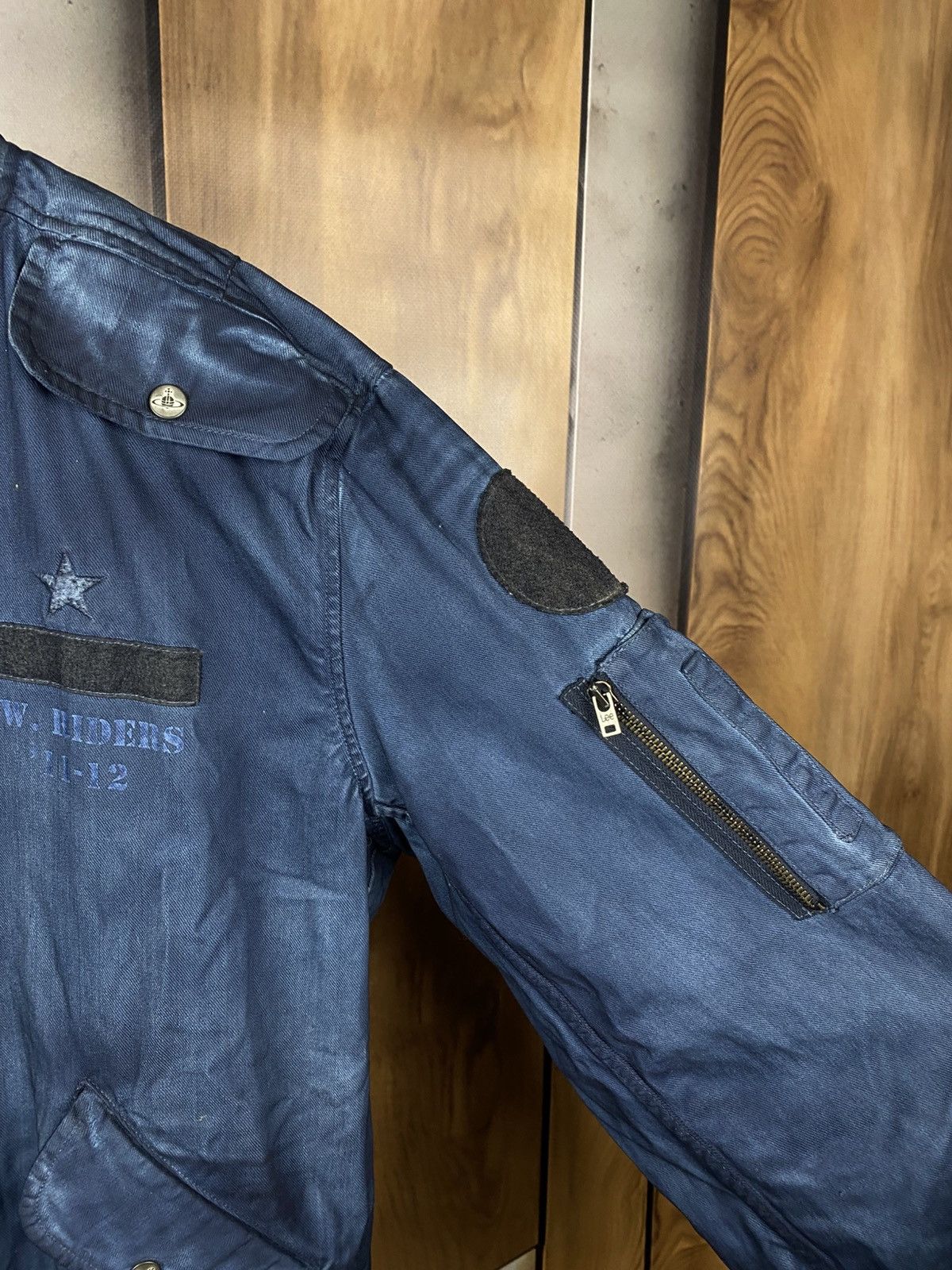 Vivienne Westwood 🔥VTG 90s Bomber Jeans Jacket Vivienne Westwood Lee Seconds🔥 Size US XL / EU 56 / 4 - 6 Thumbnail