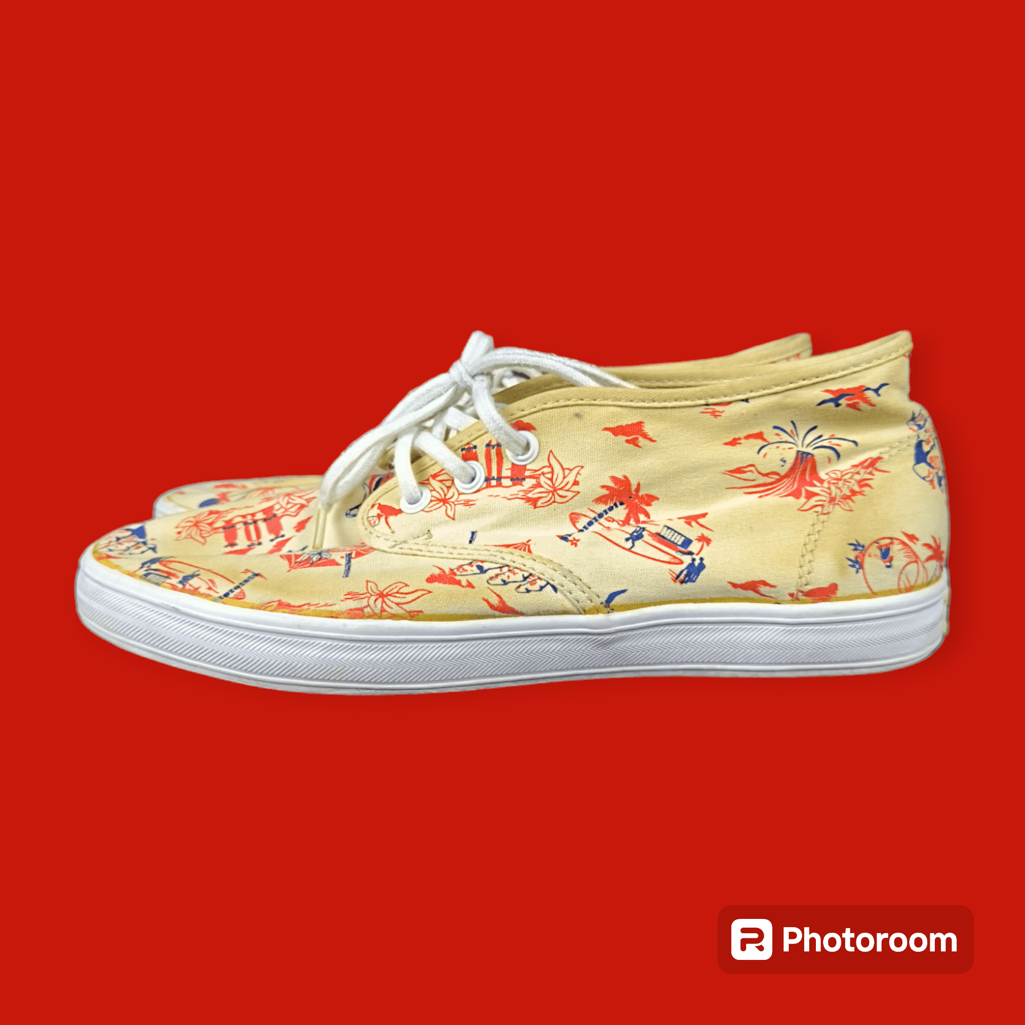 Gravis × Vintage Mens Quarters Aloha Size US 8 / EU 41 - 2 Thumbnail