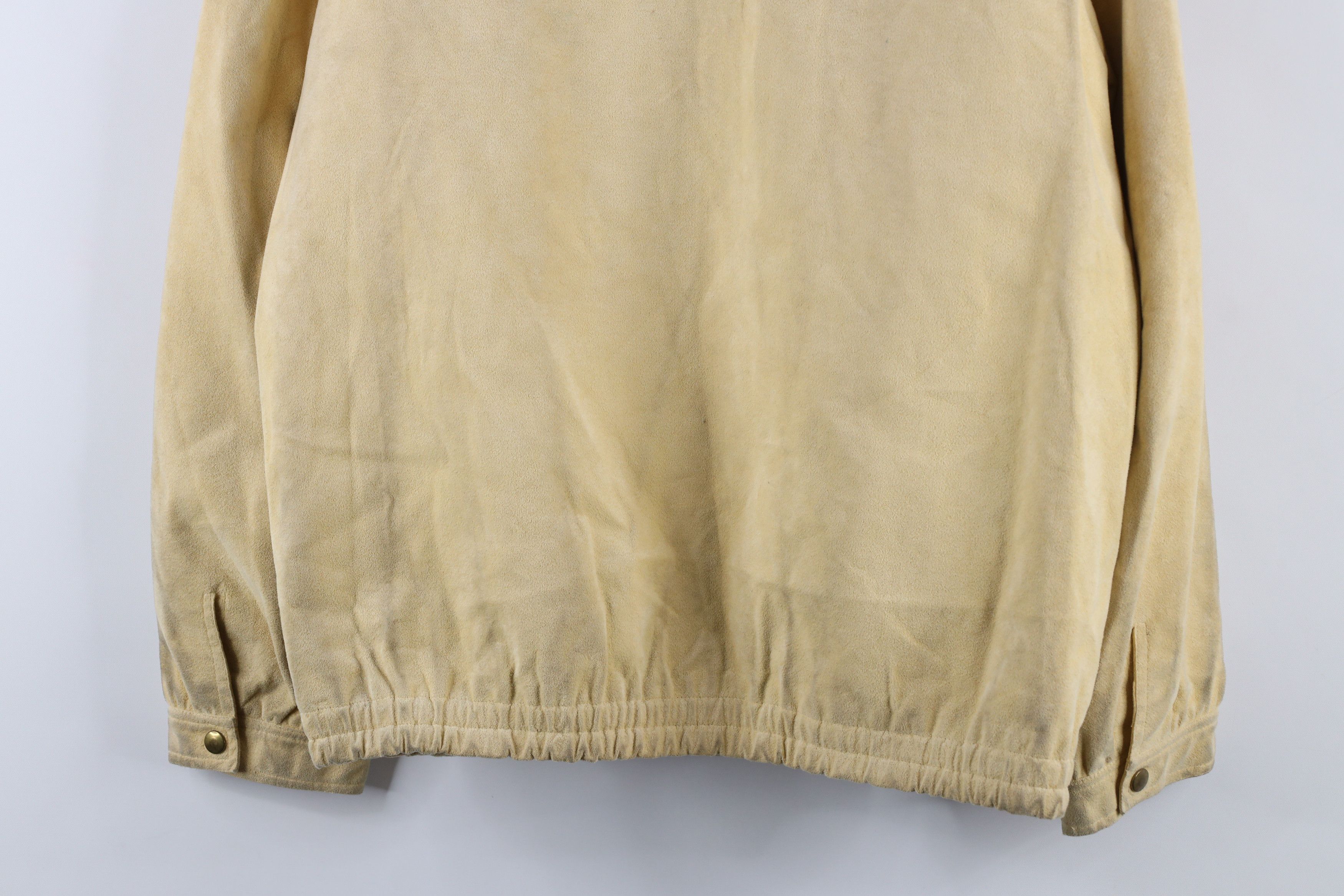 Vintage Vintage 60s Streetwear Ultra Suede Bomber Jacket Beige Size M / US 6-8 / IT 42-44 - 13 Thumbnail