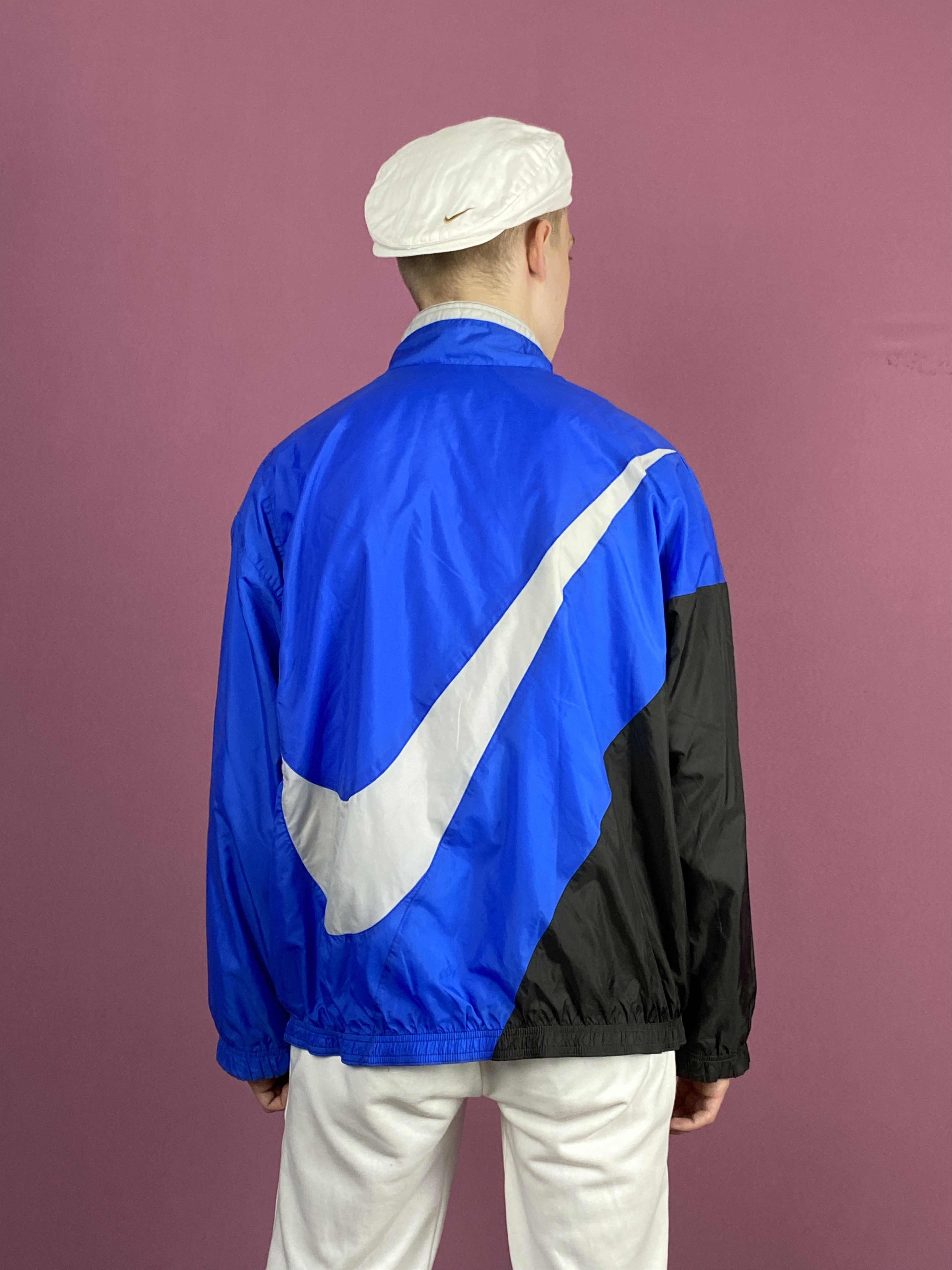 90s Nike Big Swoosh Vintage Men's Windbreaker - M