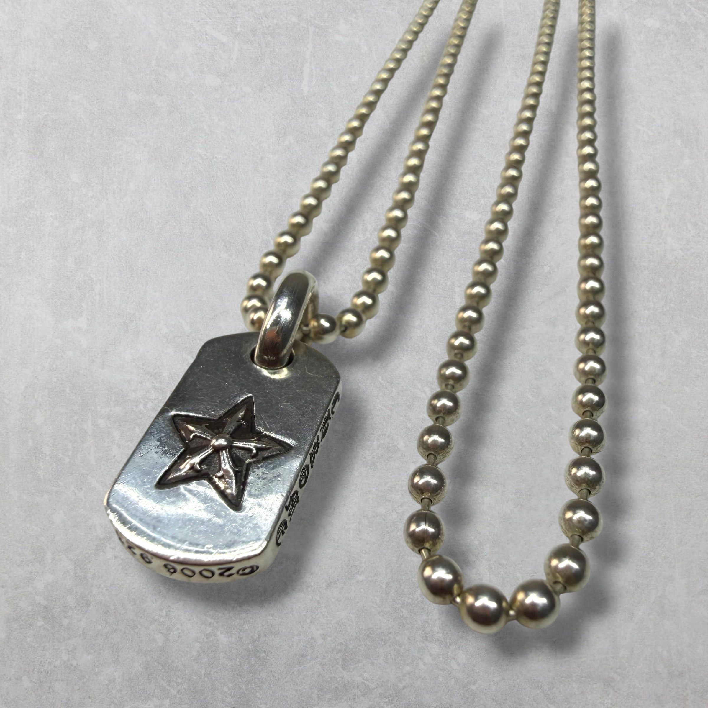 Chrome Hearts Chrome Hearts Tiny Star Dog Tag w/ Ball Chain Size ONE SIZE - 2 Thumbnail