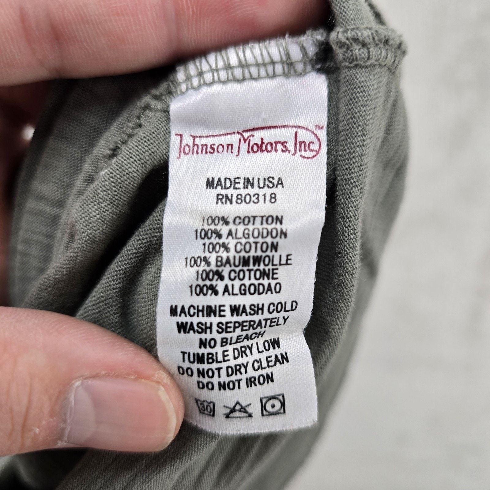 Other Johnson Motors Shirt Medium Helicopter Romeo Foxtrot FLAWS Size US M / EU 48-50 / 2 - 7 Thumbnail