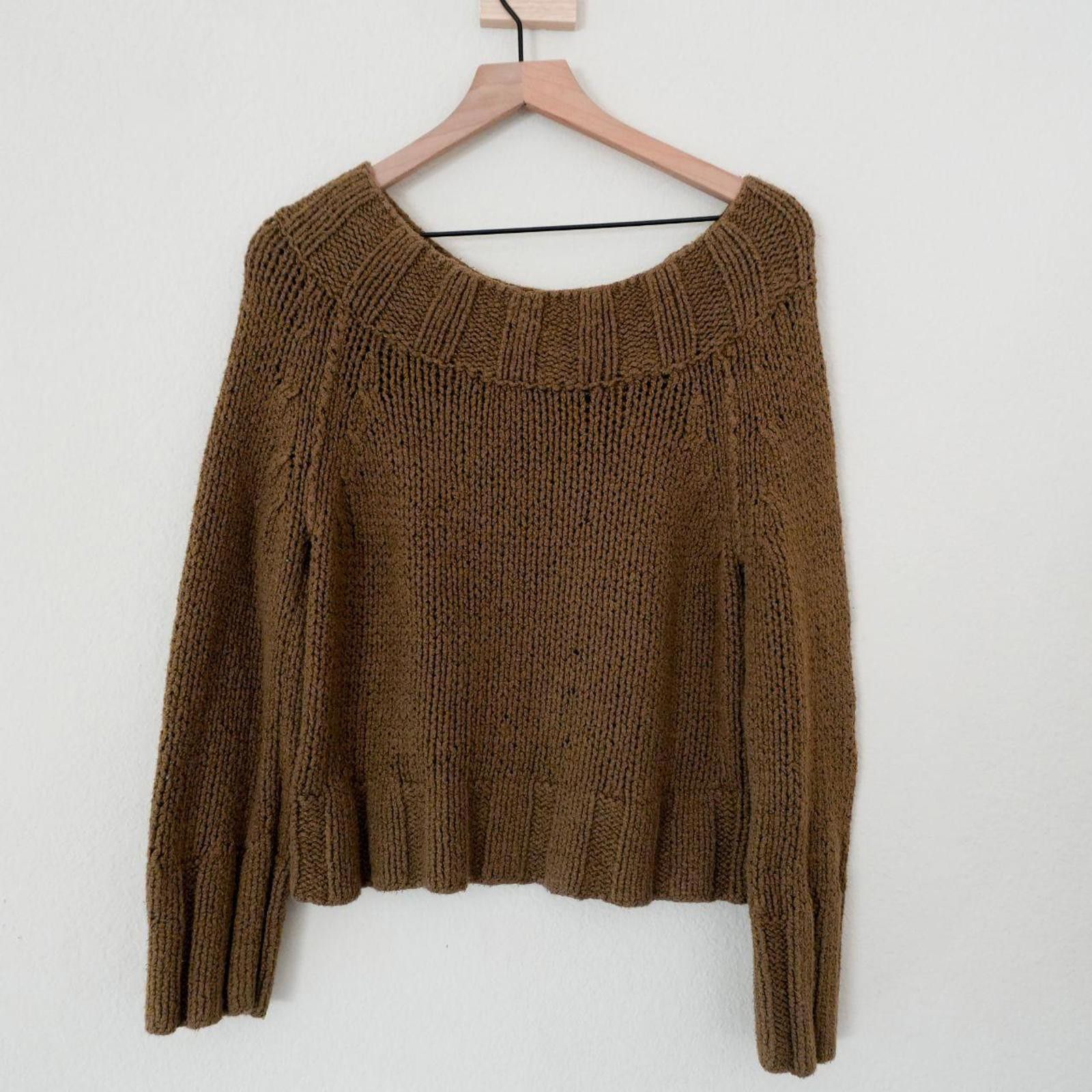 Free People Free People Sweater Women's XS Brown Chunky Knit Size XS / US 0-2 / IT 36-38 - 1 Thumbnail