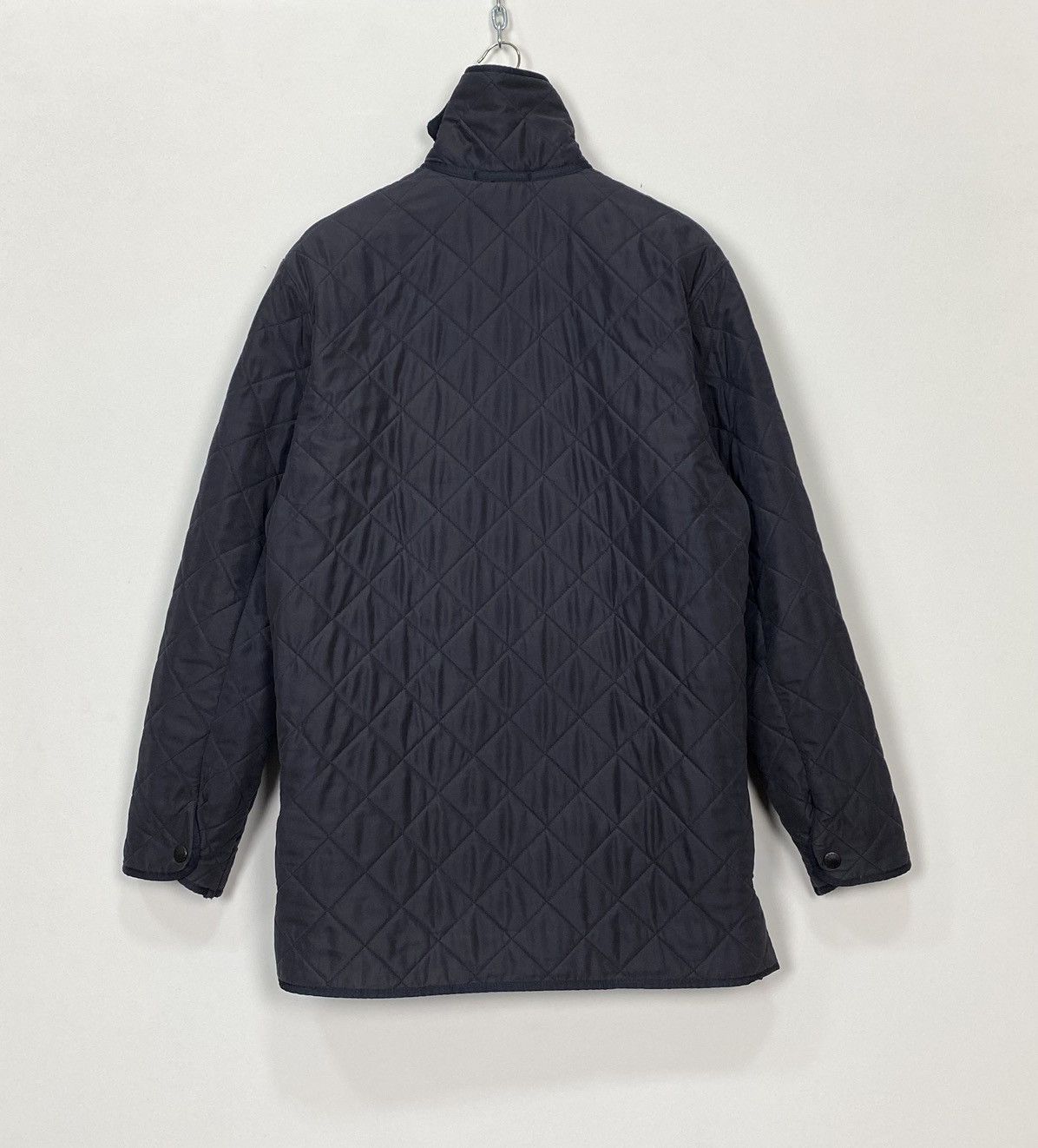 Designer Barbour Microfibre Polarquilt Jacket Navy Mens Size Medium Size US M / EU 48-50 / 2 - 11 Thumbnail