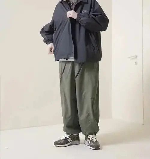 Japanese Brand 21SS Indigo Union Japan Green Minimal Casual Lantern Pants Size US 32 / EU 48 - 4 Thumbnail