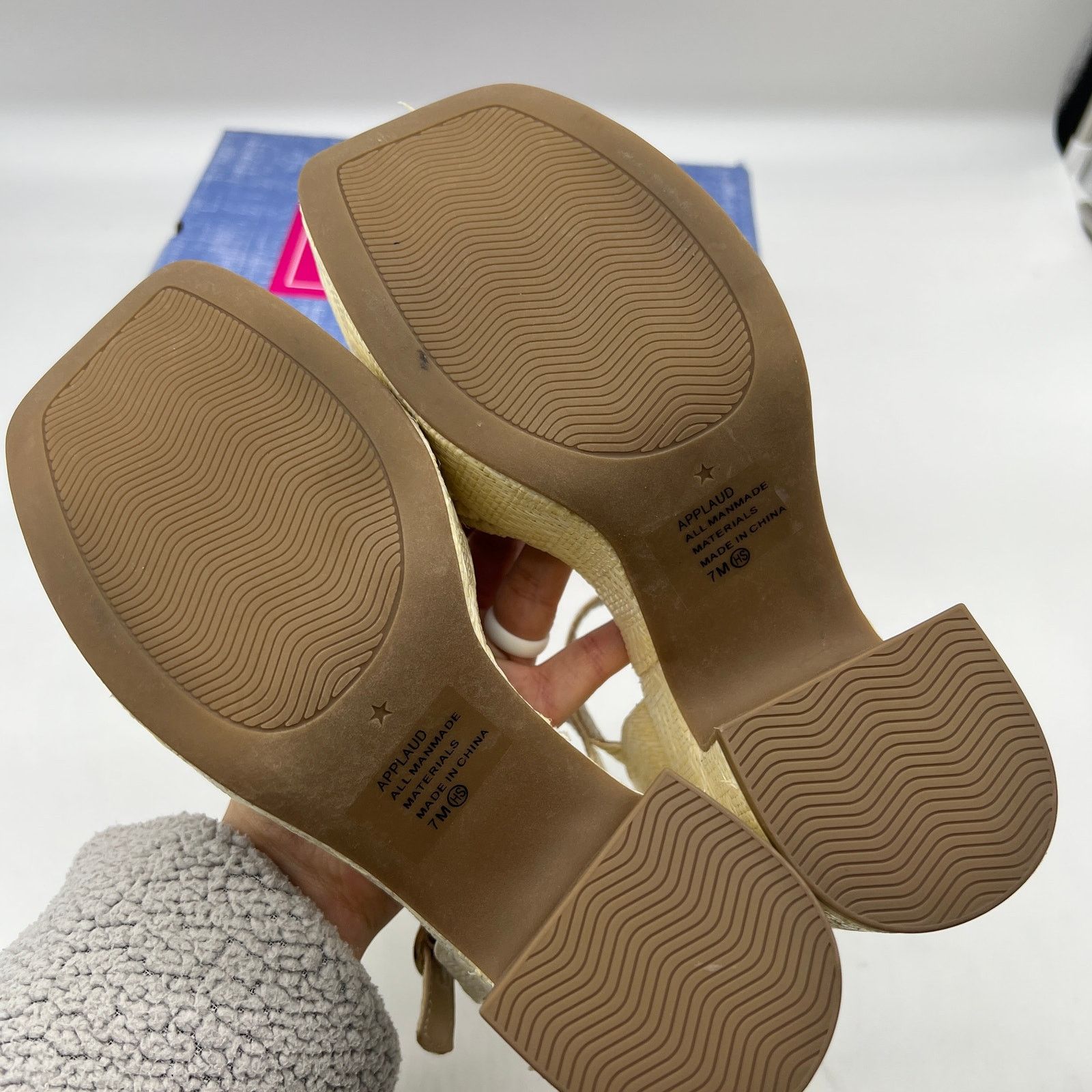Other Pop Womens Applaud Heeled Sandals Natural 7 Size US 7 / IT 37 - 7 Thumbnail