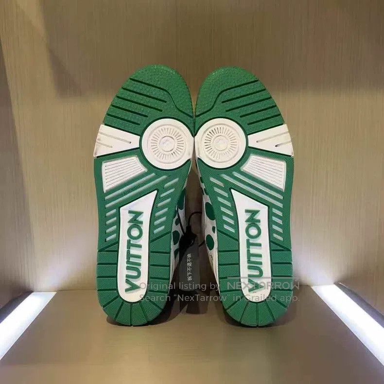 Louis Vuitton Louis Vuitton Red, white and green dots shoes Size US 7 / EU 40 - 4 Thumbnail