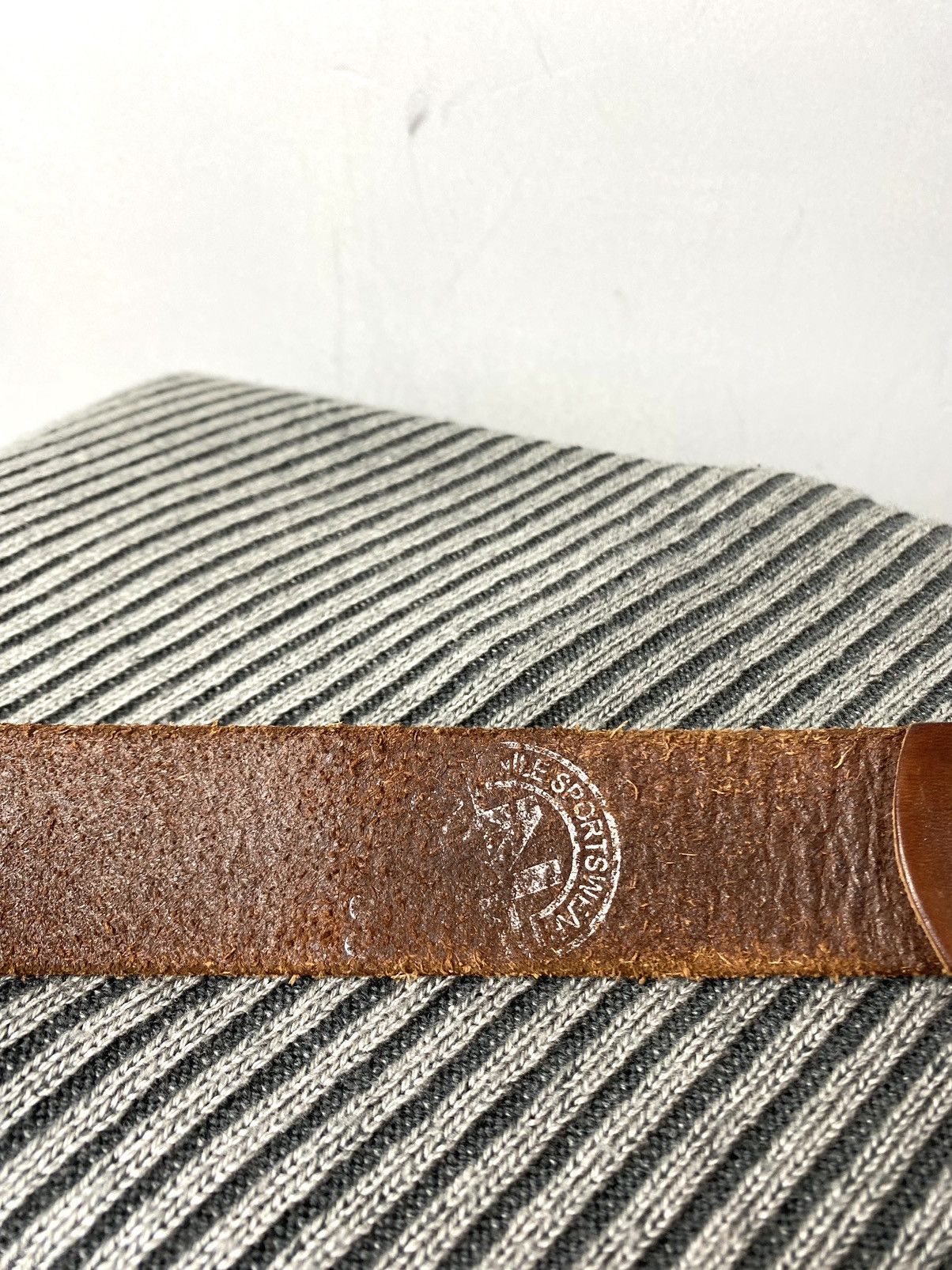 Cowboy Equipment Rare! Vintage Metal Leather Belt Western Cowboy Style Texas Size ONE SIZE - 3 Thumbnail