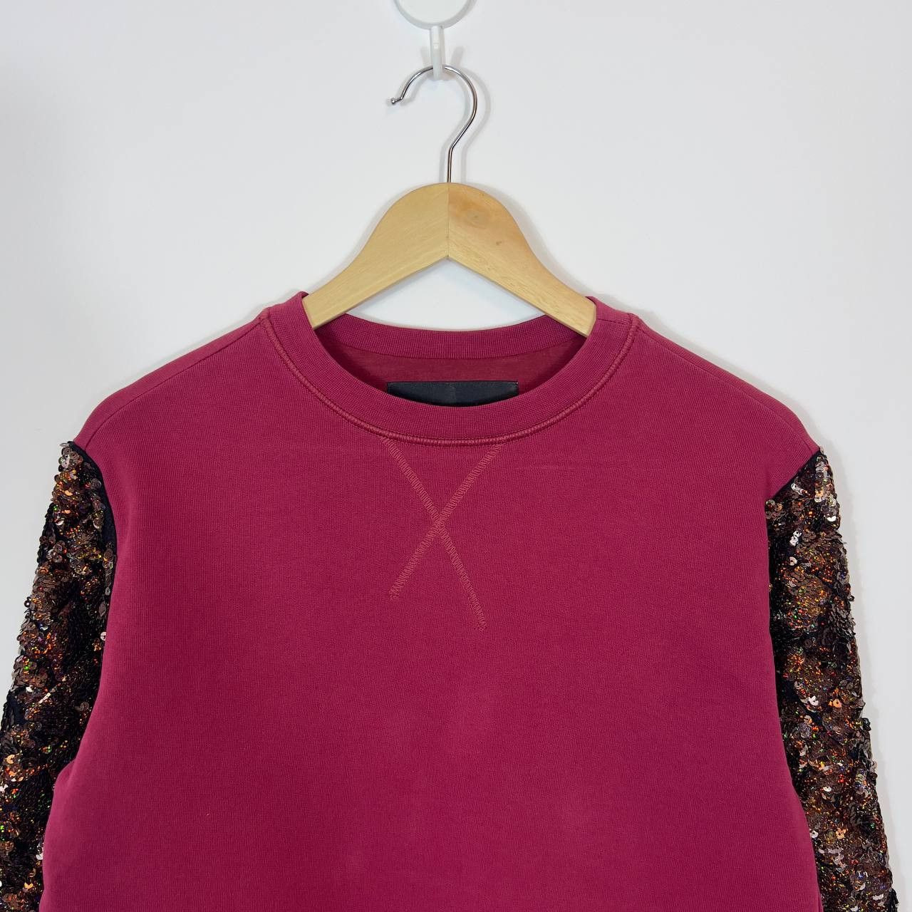 Philipp Plein Philipp Plein Women’s Sweatshirt Size M Burgundy Long Sleeve Size M / US 6-8 / IT 42-44 - 2 Thumbnail