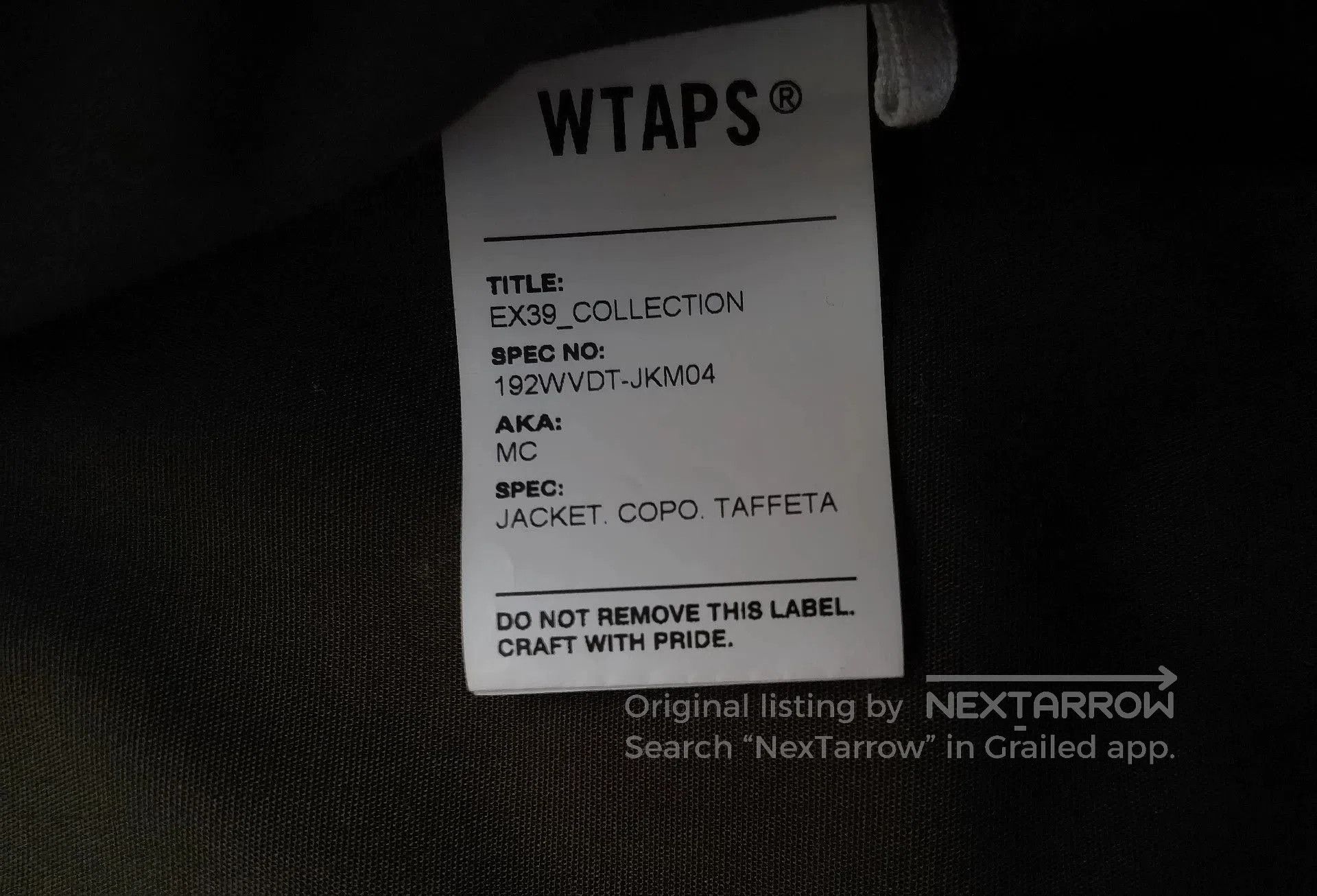 Wtaps WTAPS 19AW MC Jacket Green S. Size US S / EU 44-46 / 1 - 4 Thumbnail