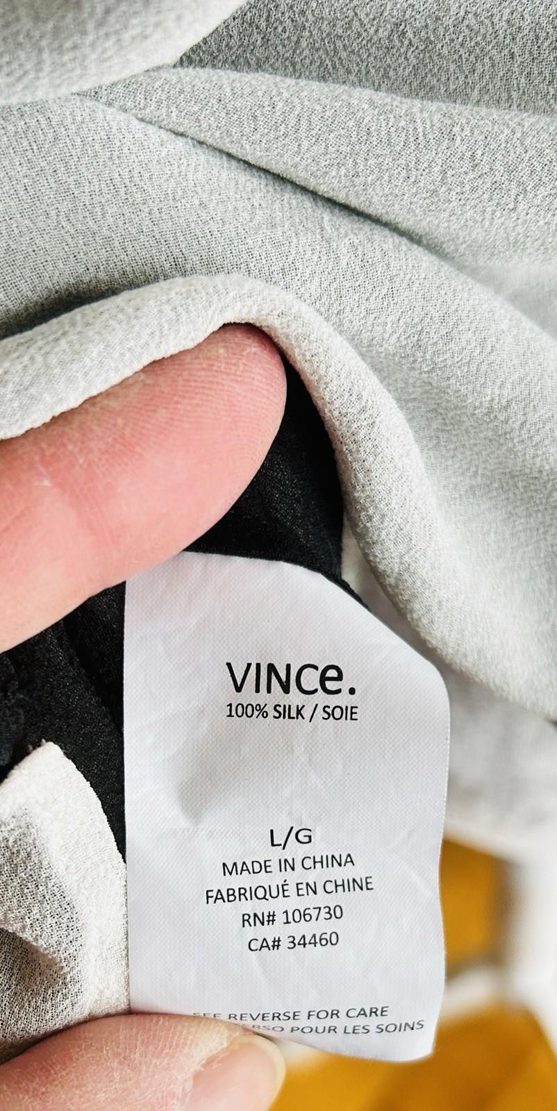 Vince Vince Layered Black Cream 100% Silk Camisole Whimsy Goth L Size L / US 10 / IT 46 - 6 Thumbnail