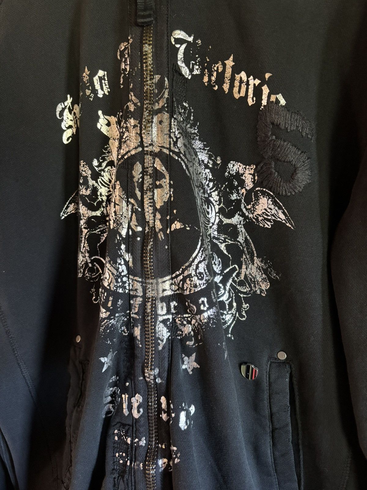 Triple 5 Soul Y2K Distressed Hoodie Size US M / EU 48-50 / 2 - 2 Thumbnail