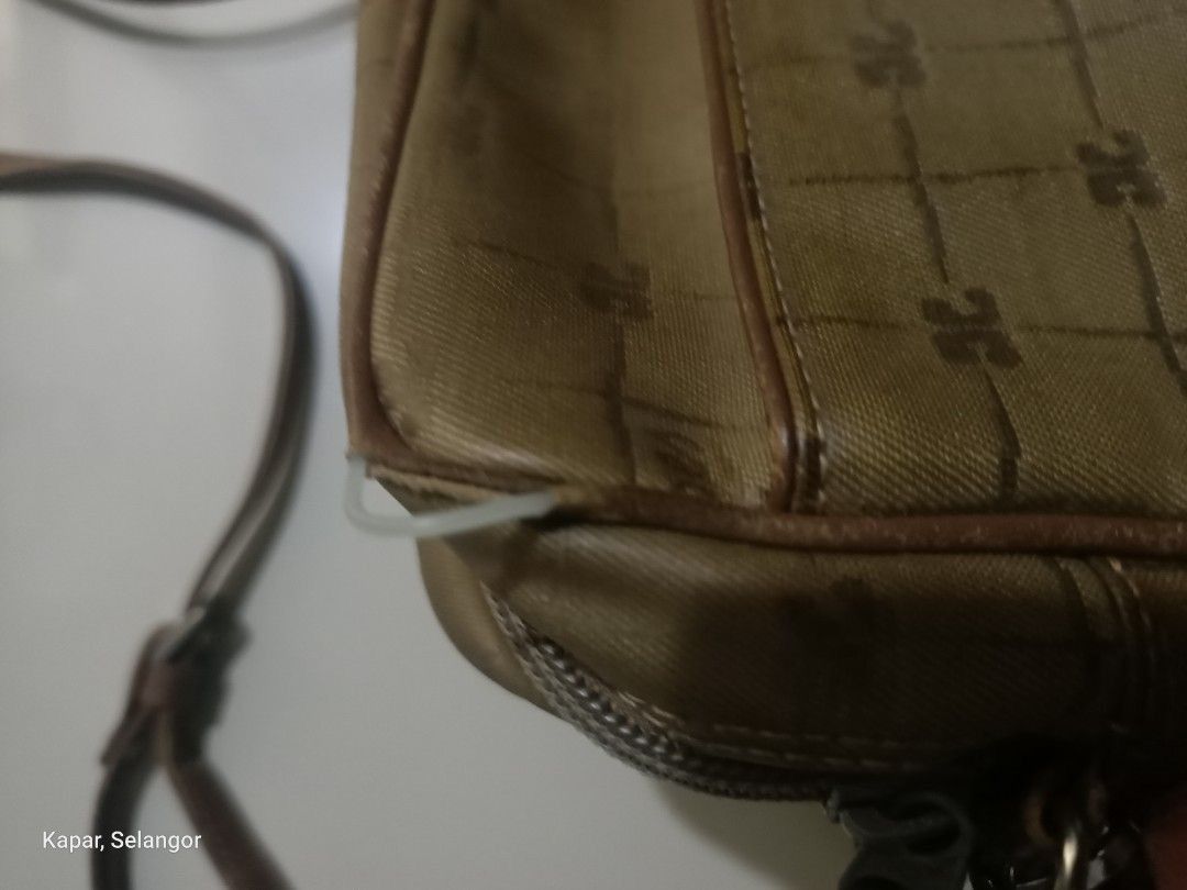 Andre Courreges × Courreges × Designer Vintage Courreges leather bag monogram Size ONE SIZE - 3 Thumbnail